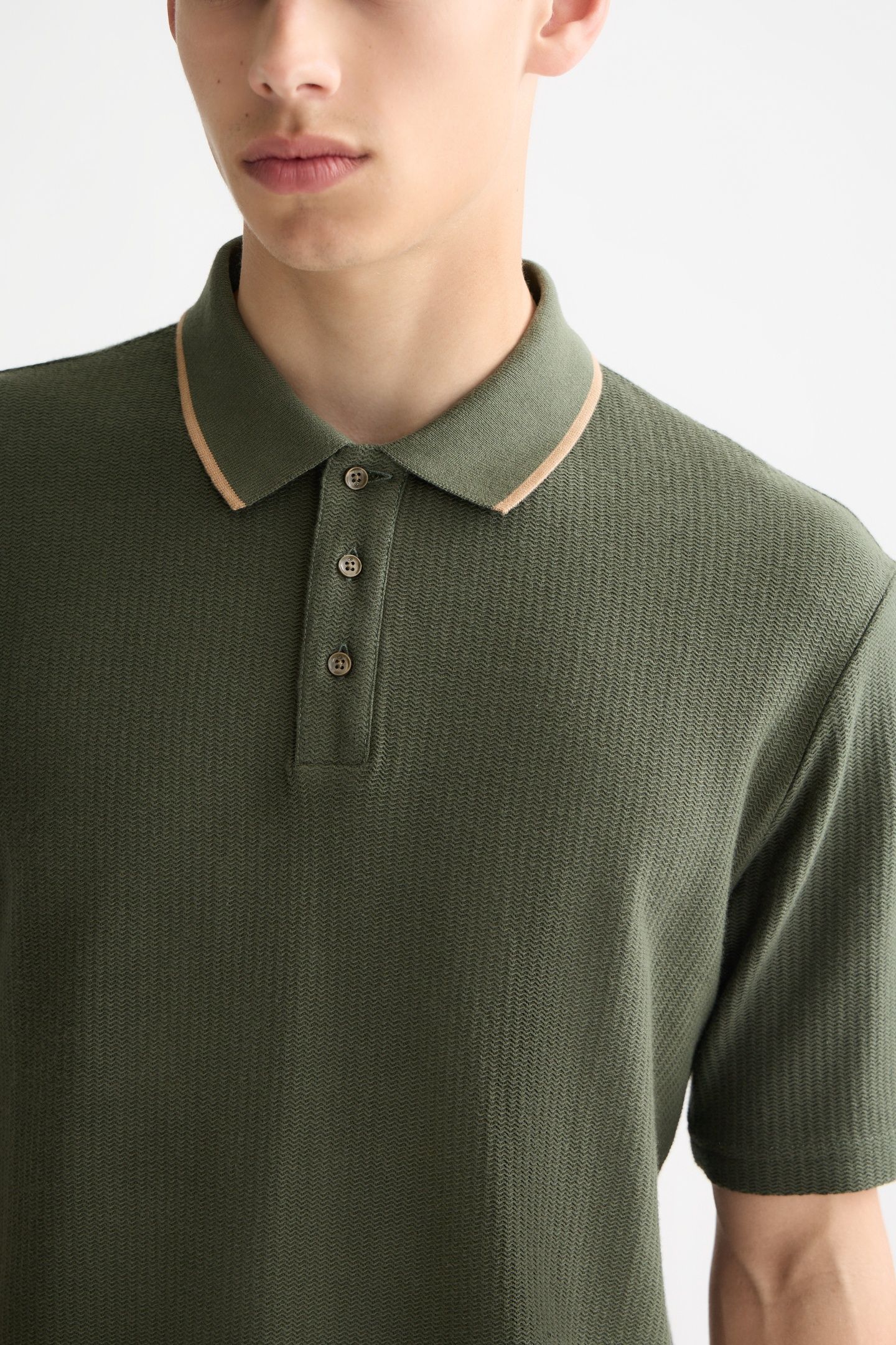 STRUCTURED RELAXED FIT POLO THYME 6