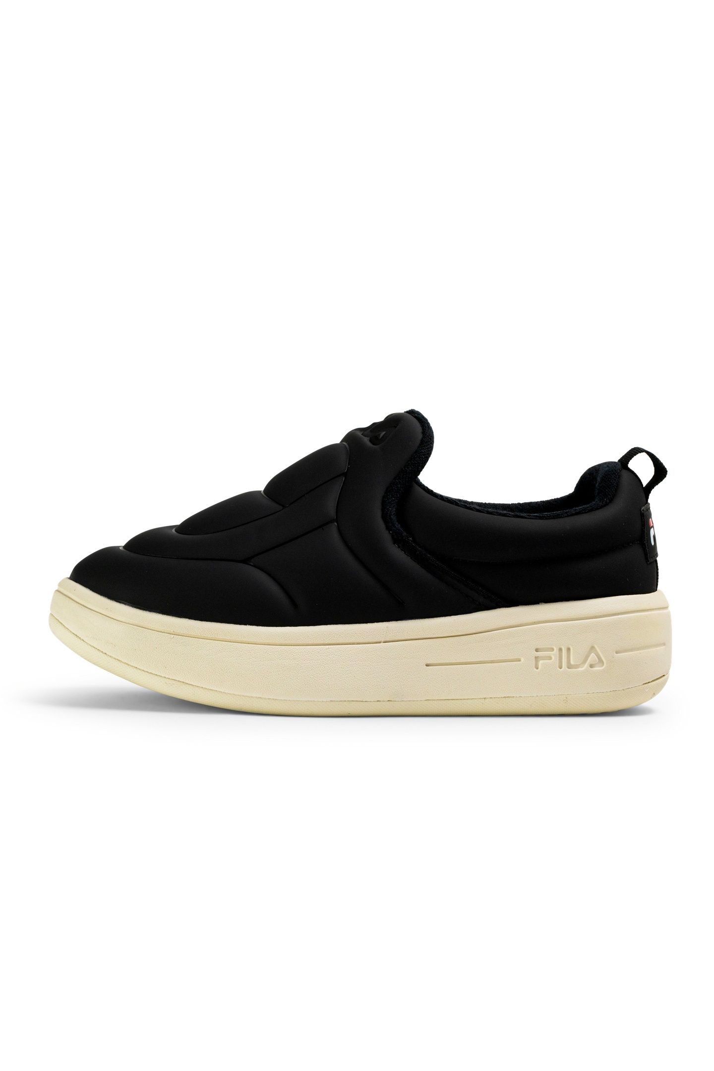 SUPERBUBBLE SLIPON WMN BLACK-ANTIQUE WHITE 1