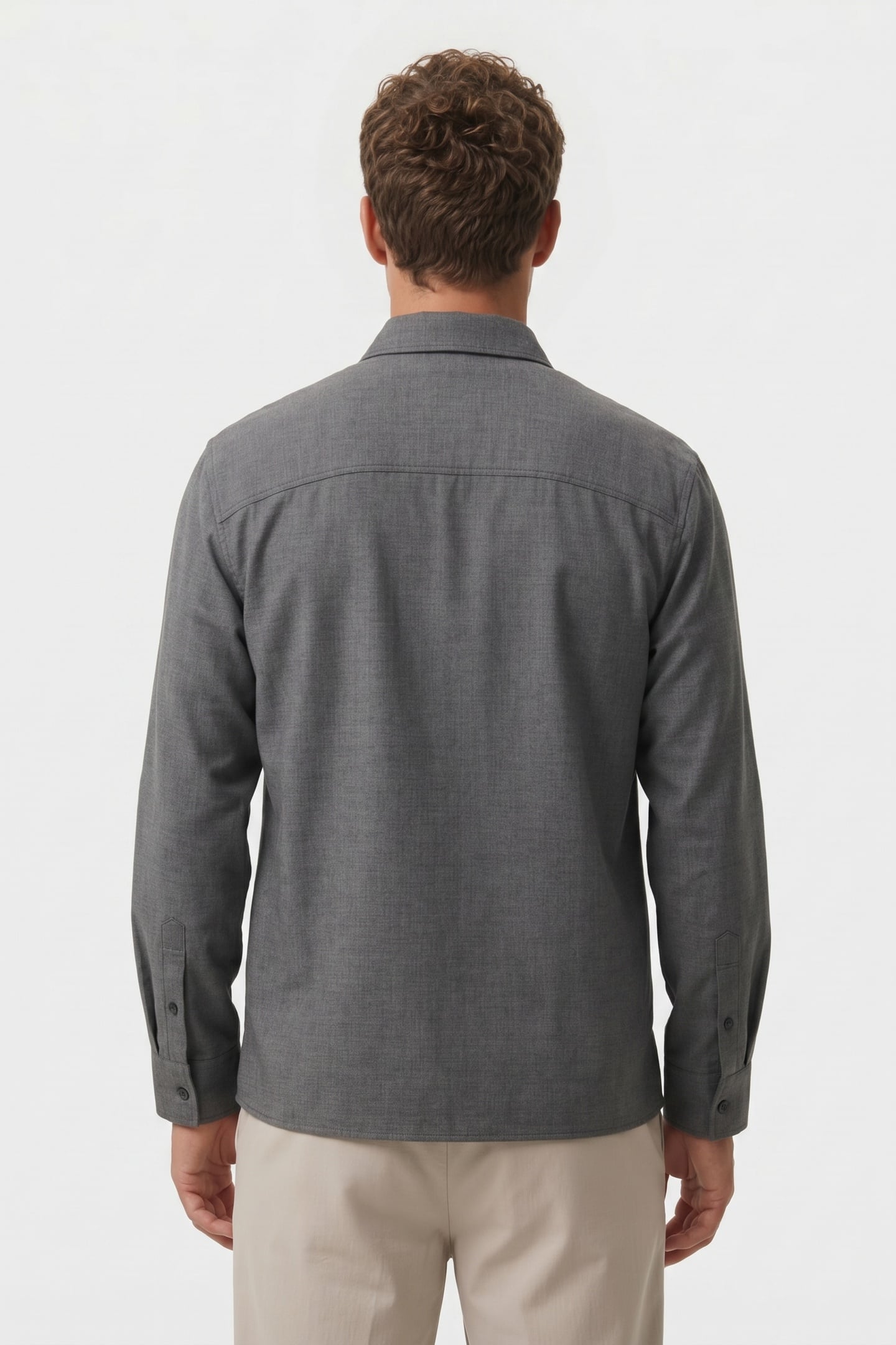LS MELANGE EASY SHIRT CHARCOAL HEATHER 2