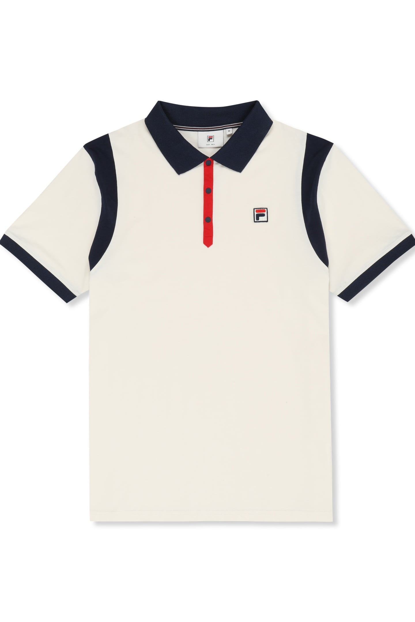 CASOLI REGULAR BLOCKED POLO SHIRT EGRET-BLACK IRIS 4