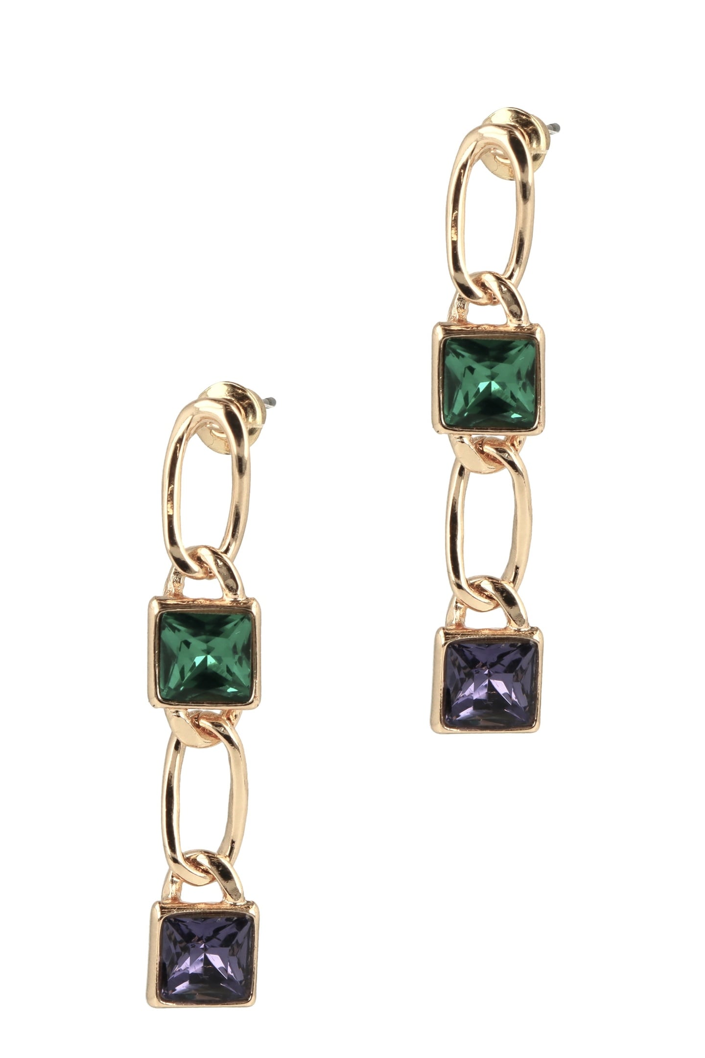 VRIENDIN EARRINGS PURPLE, GREEN 1