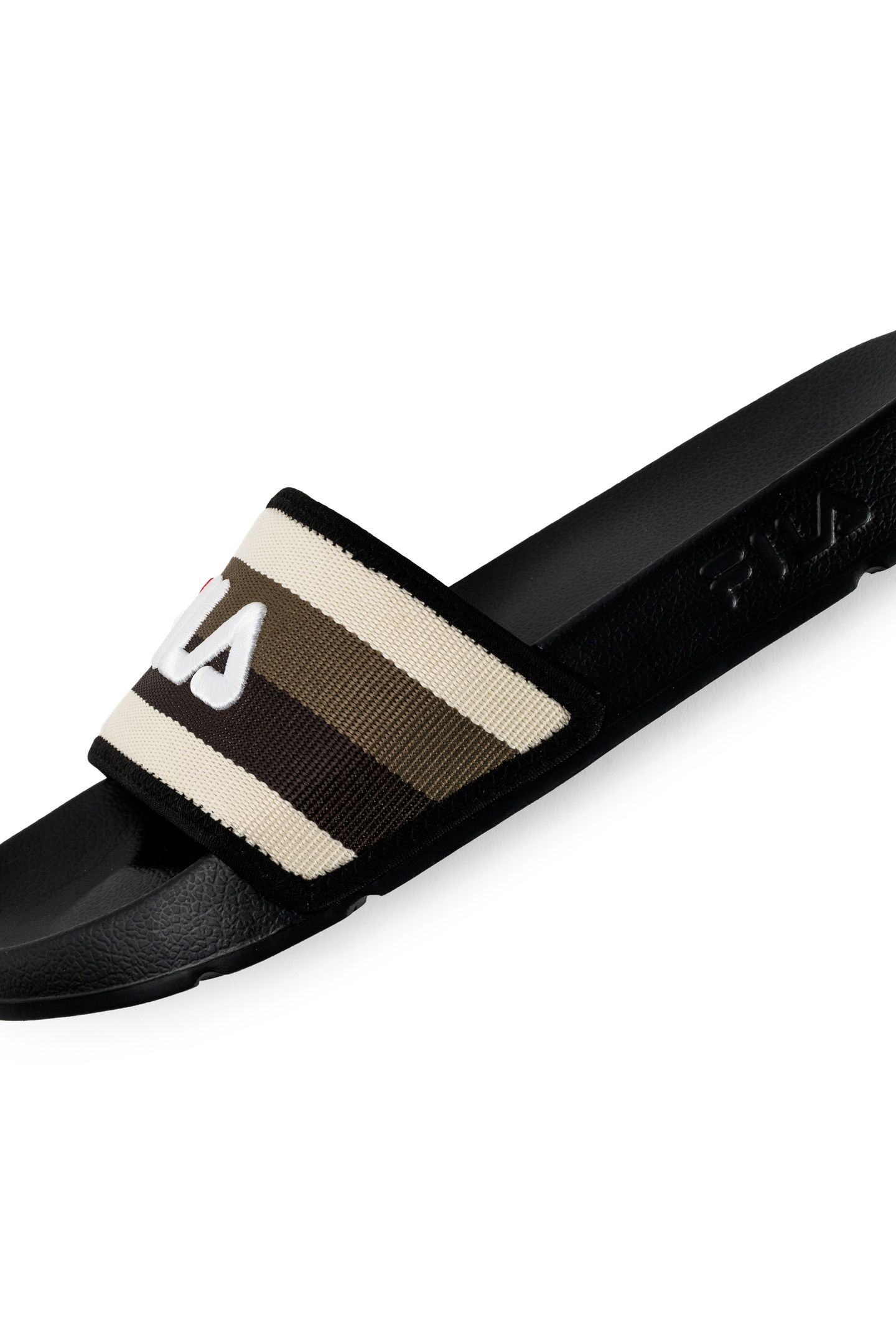 MORRO BAY STRIPES SLIPPER BLACK-COFFEE BEAN 3