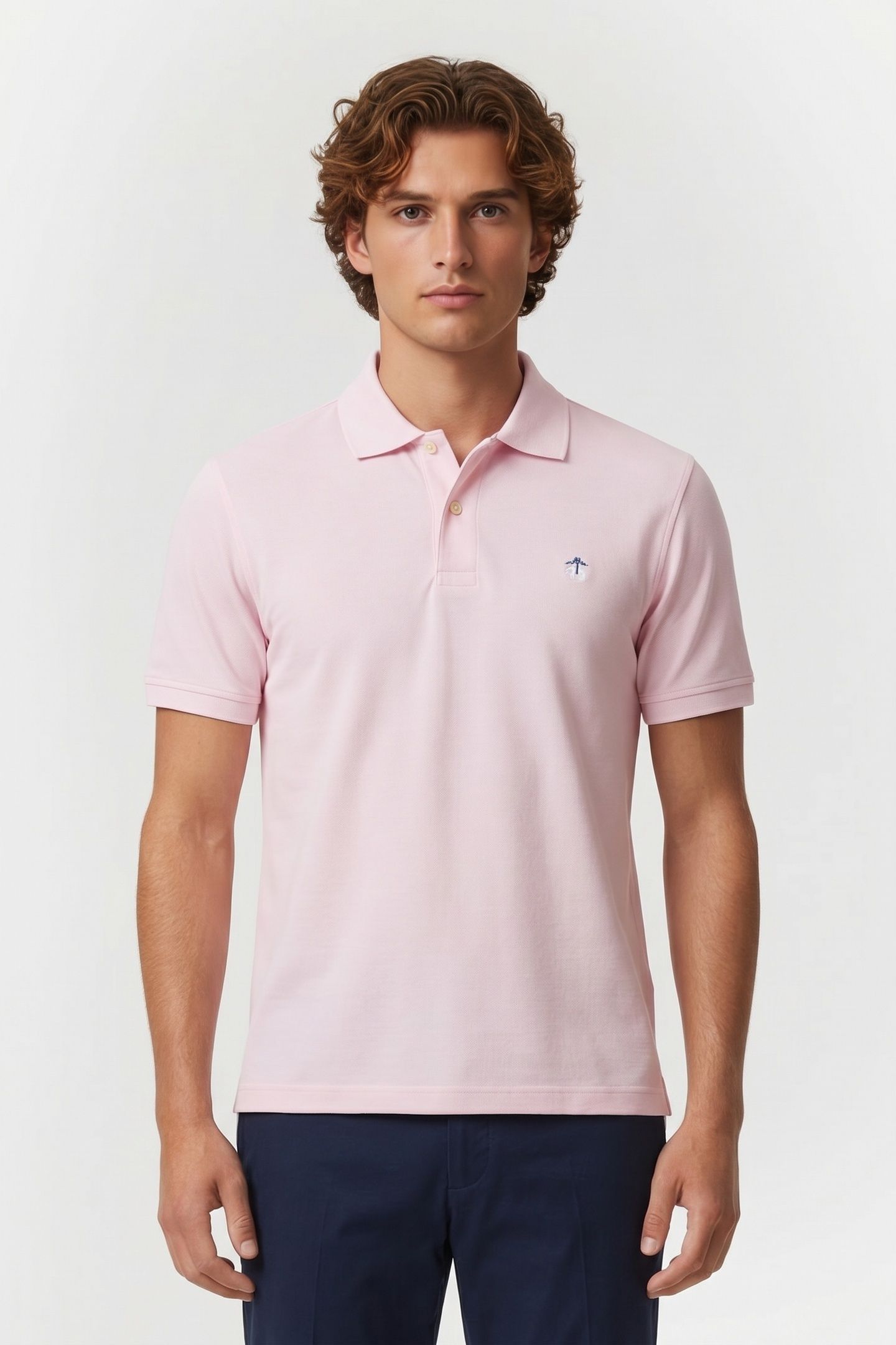 SOLID POLO LIGHT PINK 1
