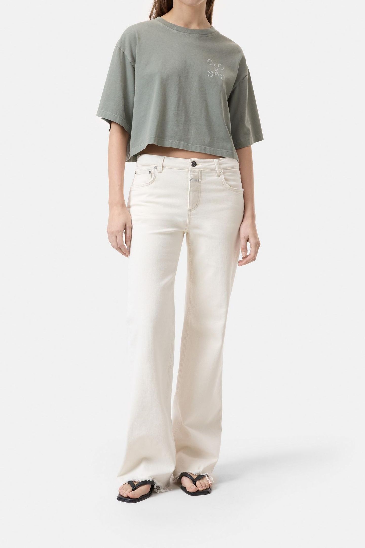 CROPPPED T-SHIRT FADED GREEN 2