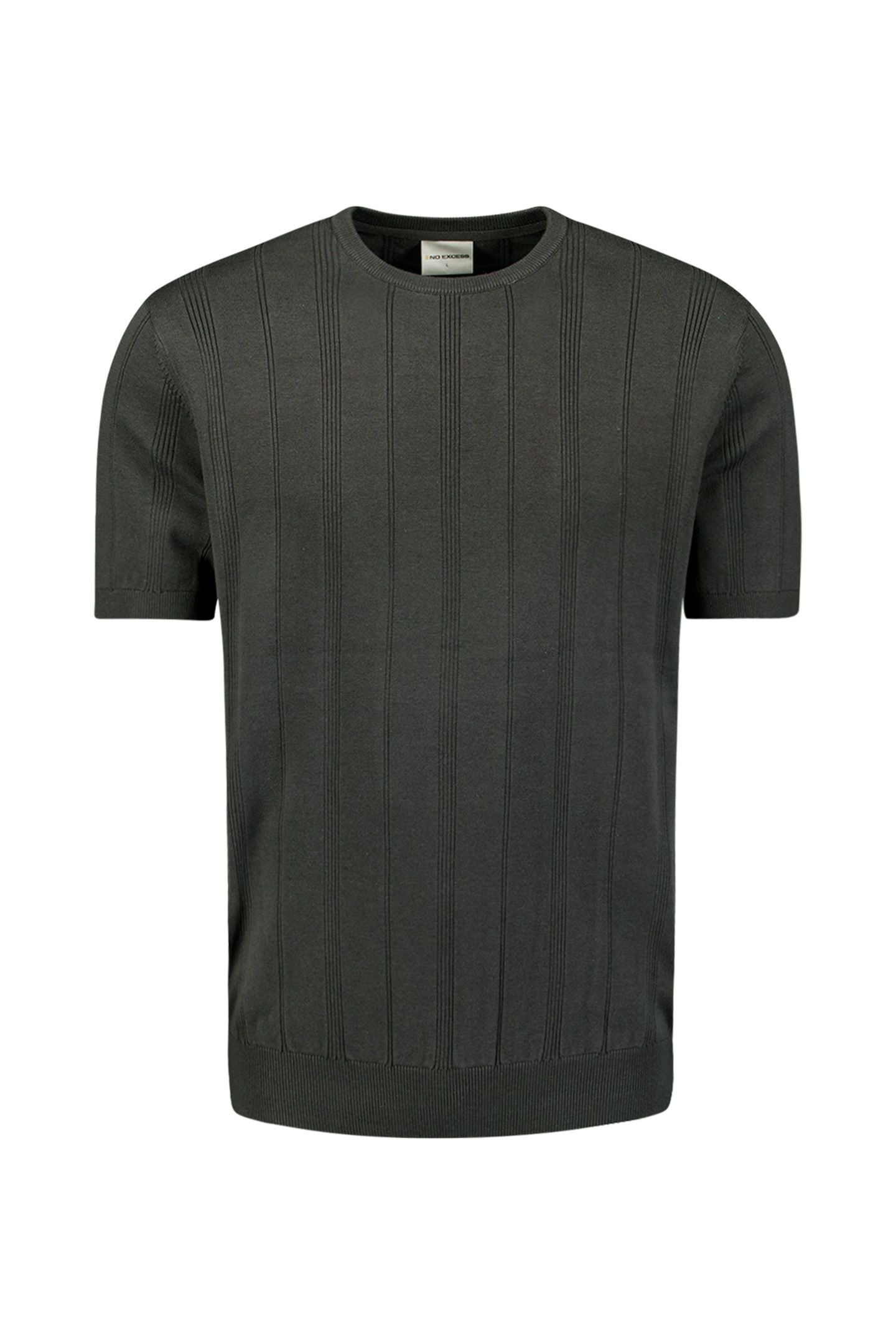 PULLOVER SHORT SLEEVE CREWNECK DROPNEEDLE STRIPES DARK STEEL 1