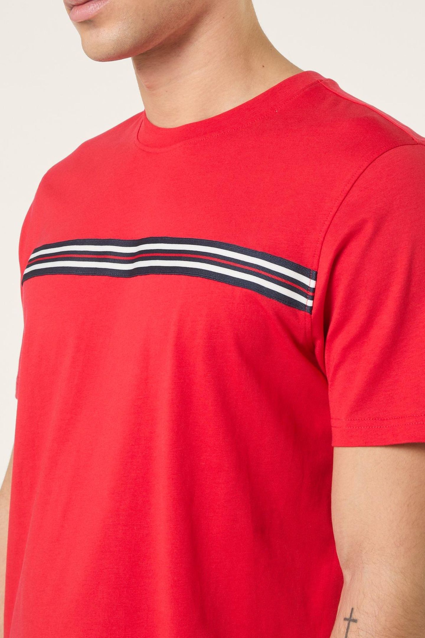 DIECIMO REGULAR HERITAGE TAPE T-SHIRT TRUE RED 4