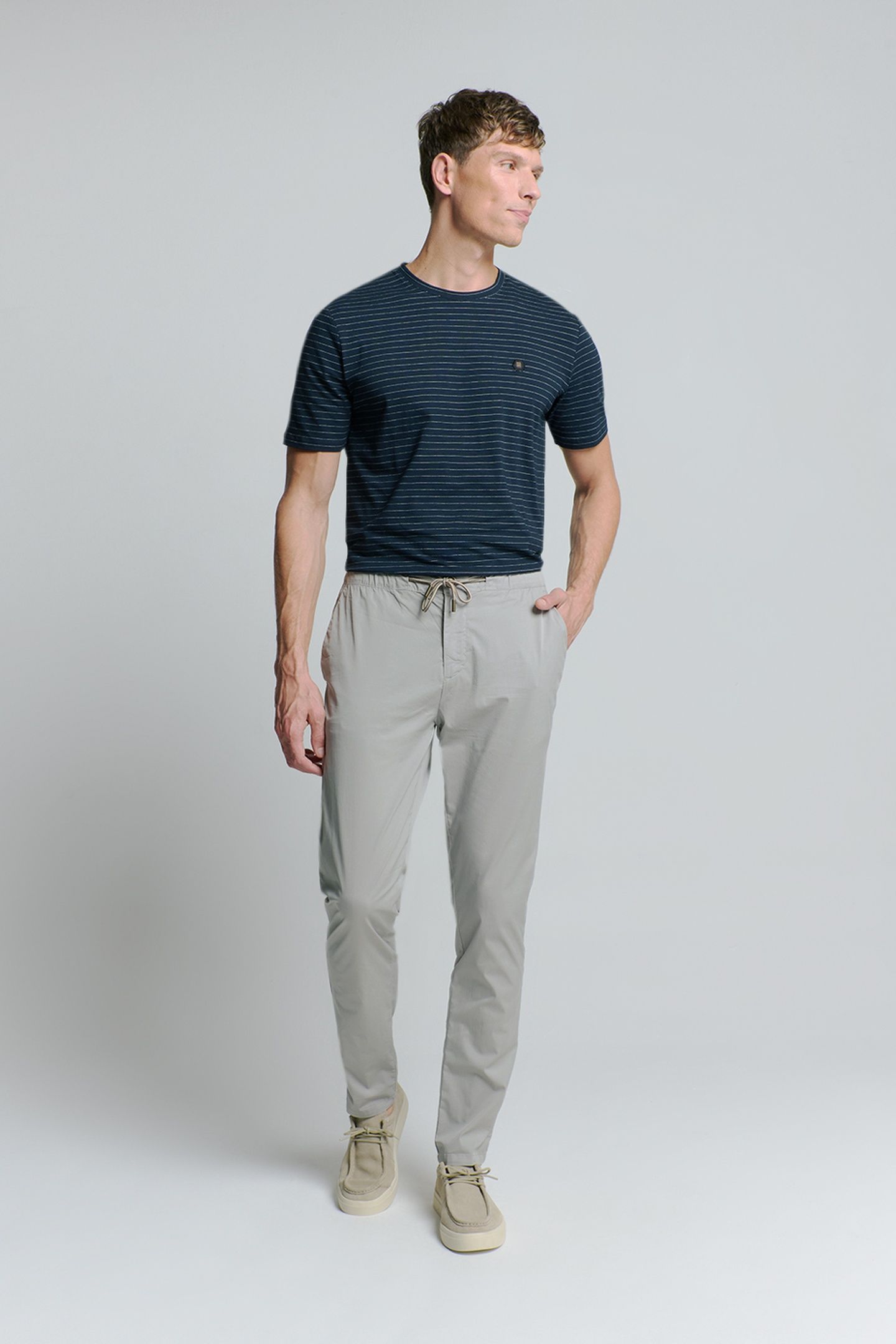 PANTS STRETCH LIGHT WEIGHT GARMENT DYED GREY 1