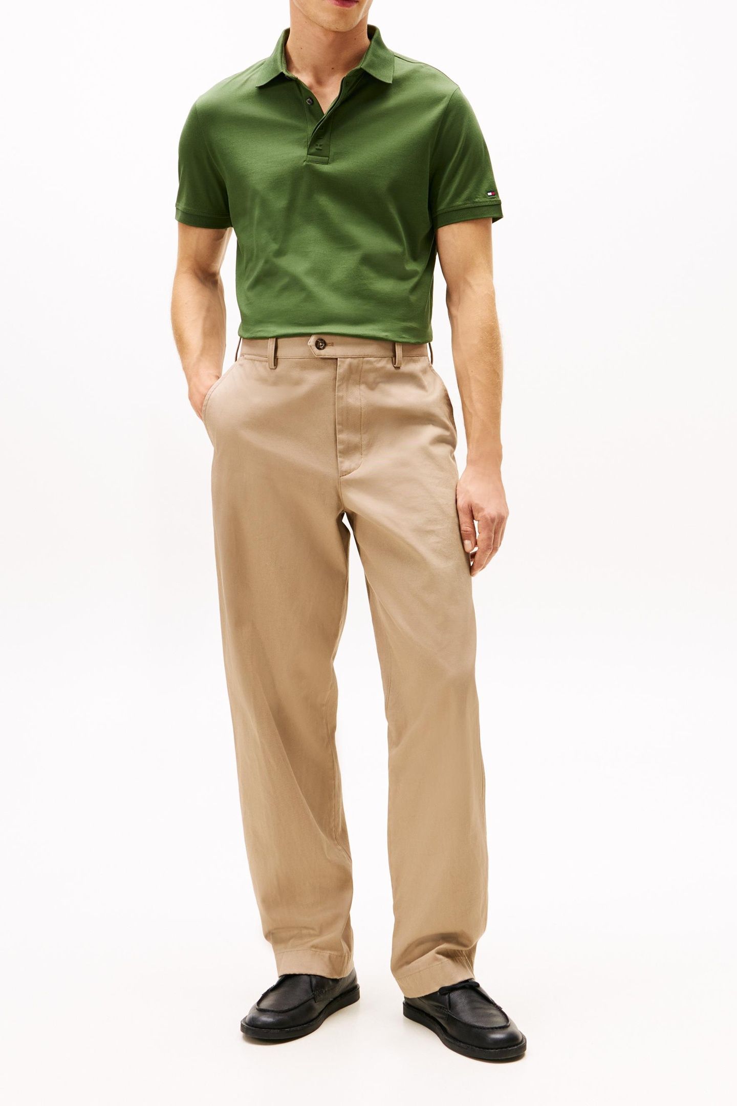 HIDDEN PLACKET DETAIL POLO MOUNTAIN PINE 1