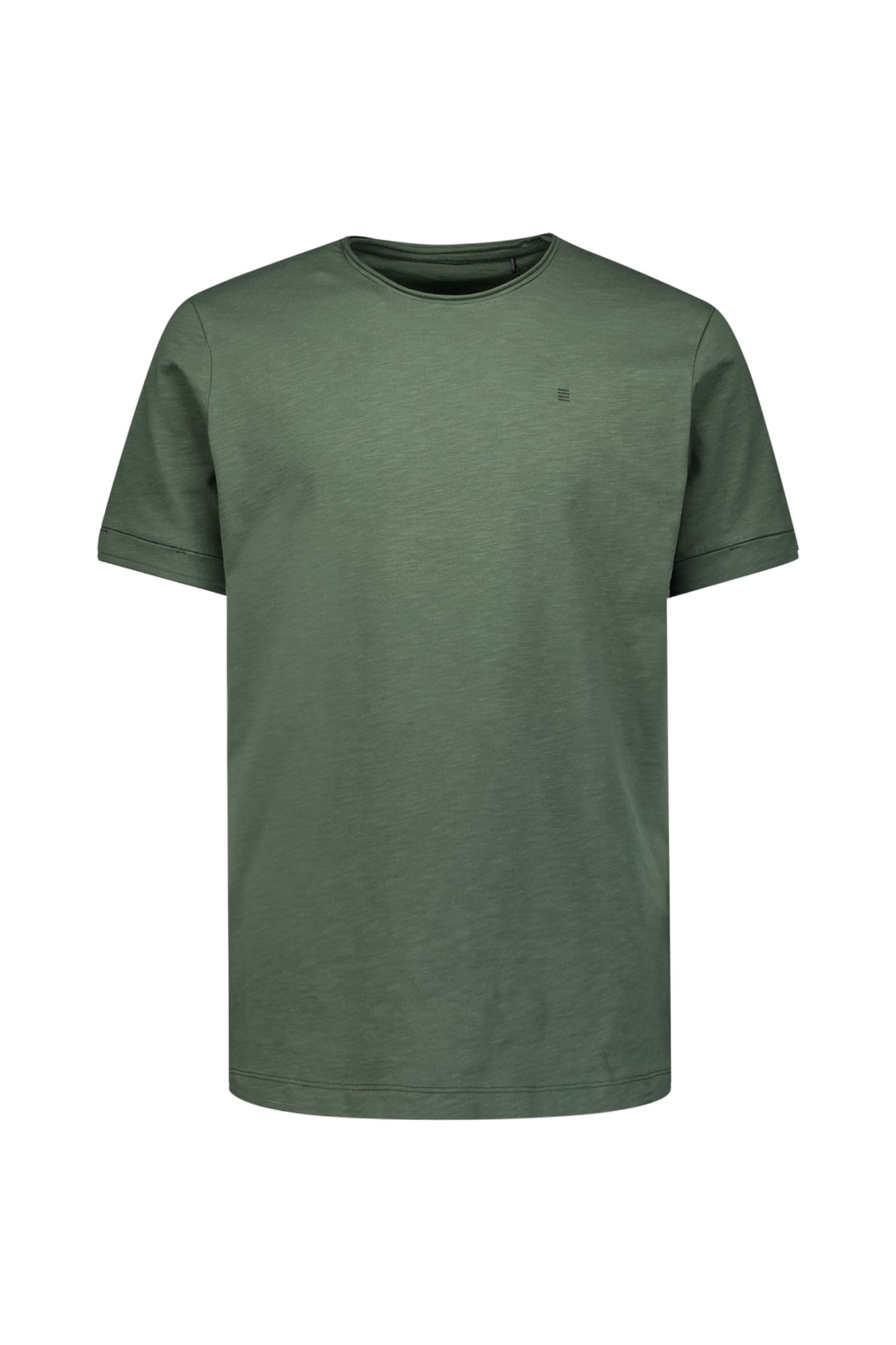T-SHIRT CREWNECK SLUB DARK GREEN 5