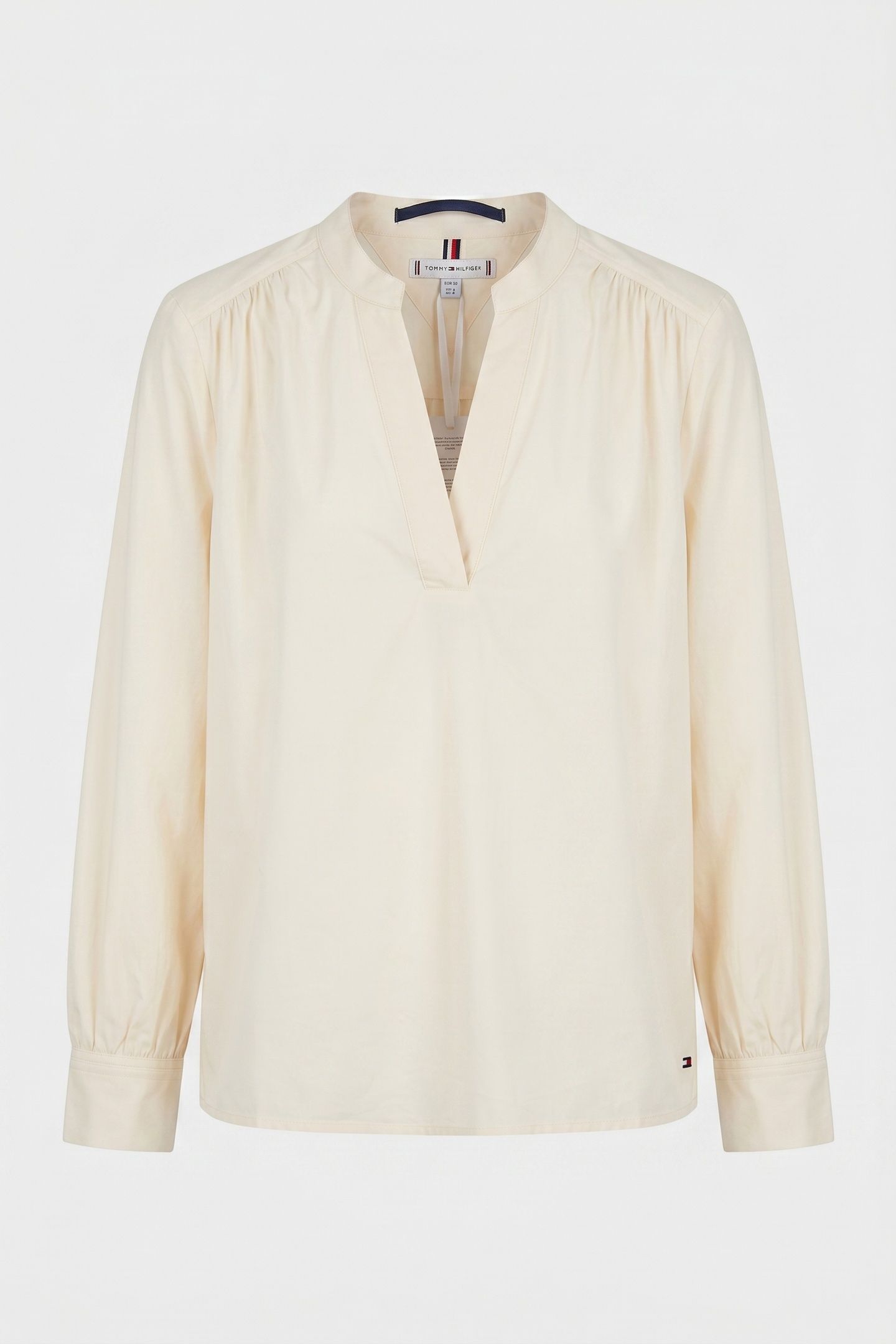 POPLIN V-NECK BLOUSE CALICO 3