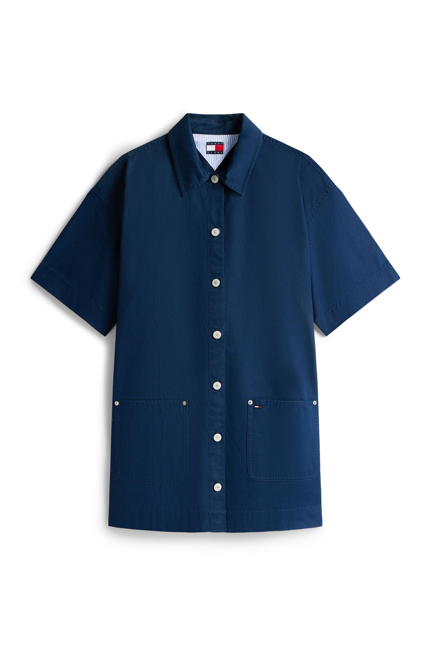 POCKET MINI SHIRT DRESS DARK NIGHT NAVY 3