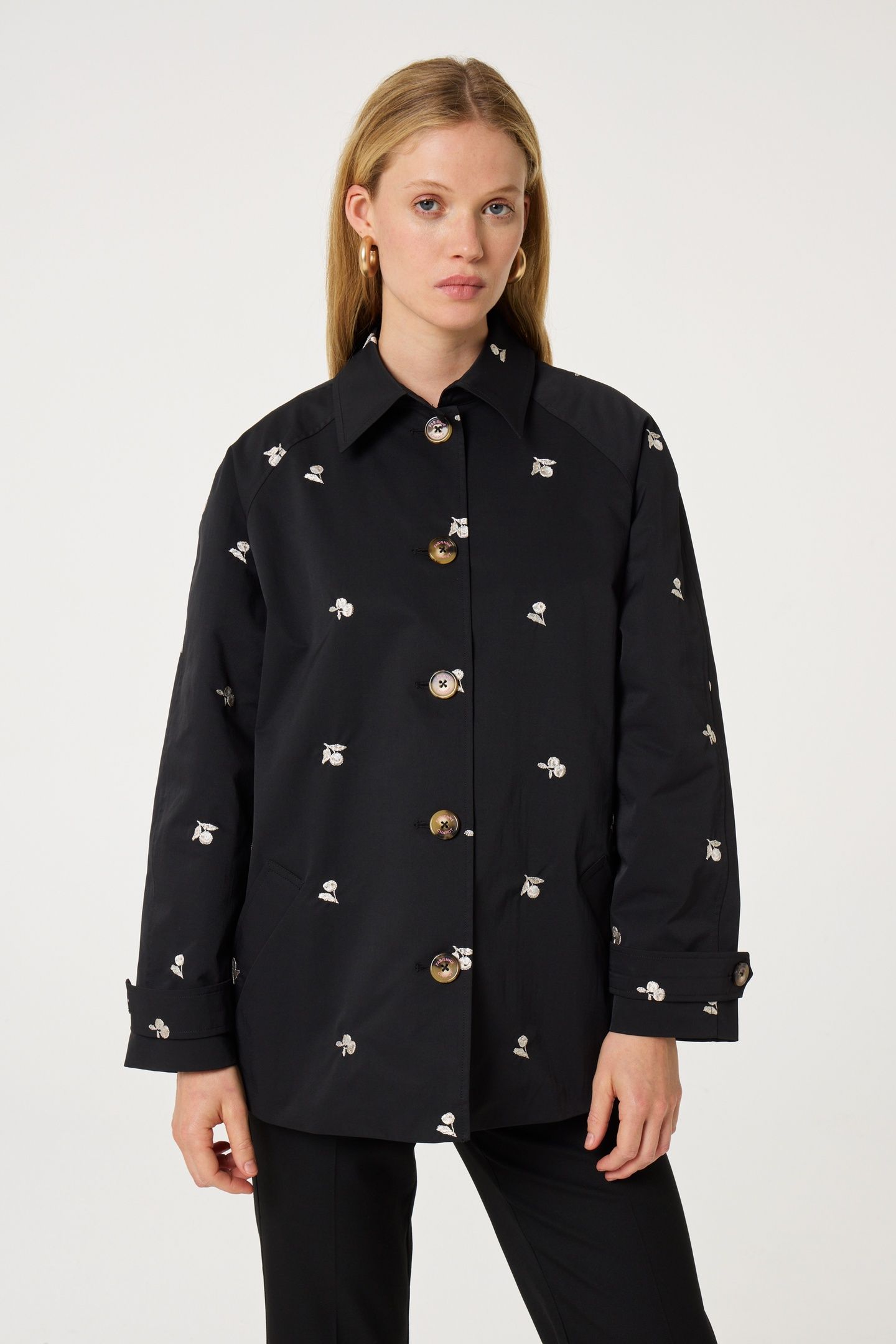 TROY TRENCHCOAT SHORT BLACK 1