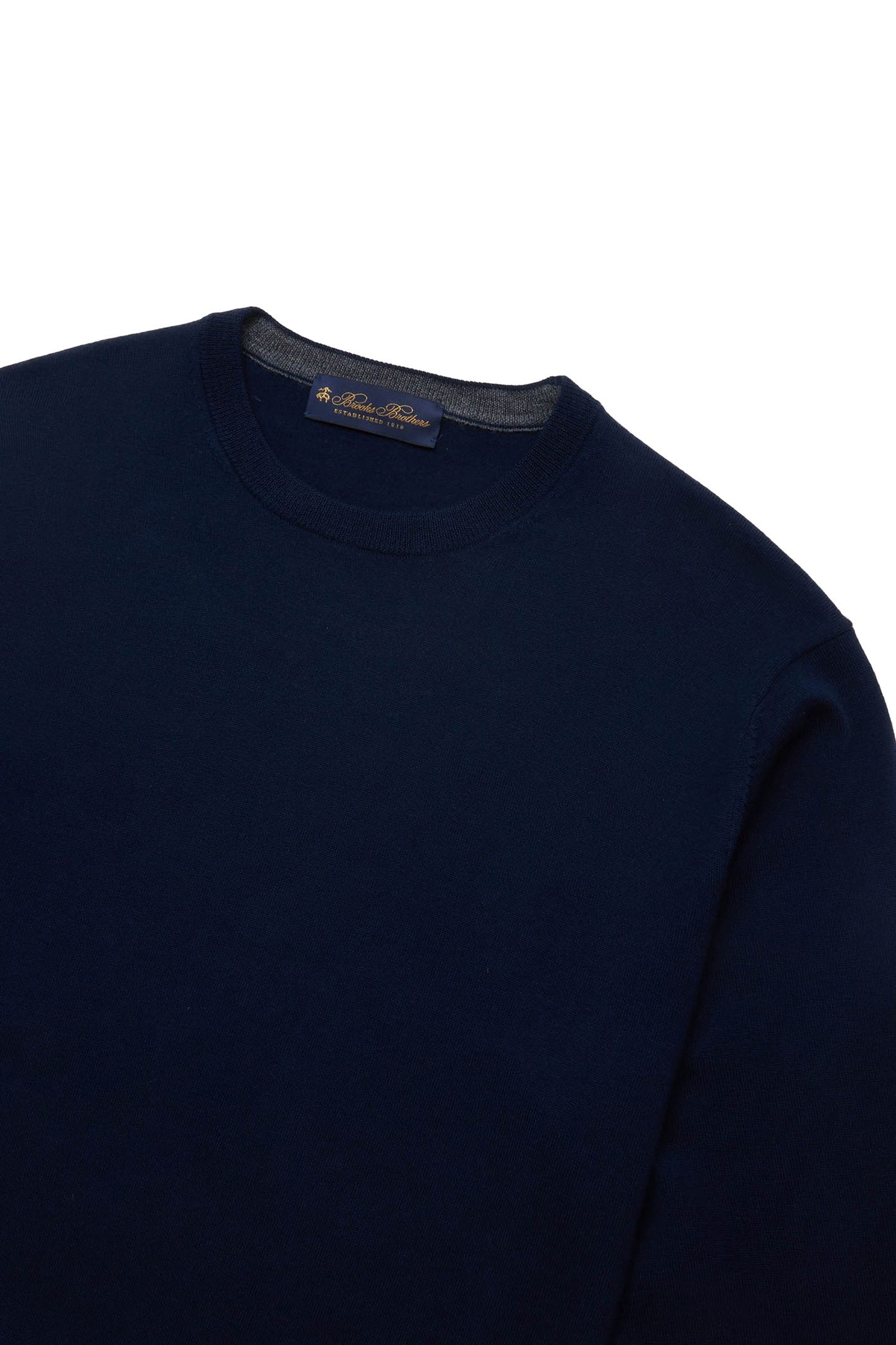 MERINO WOOL CREW-NECK SWEATER NAVY 4
