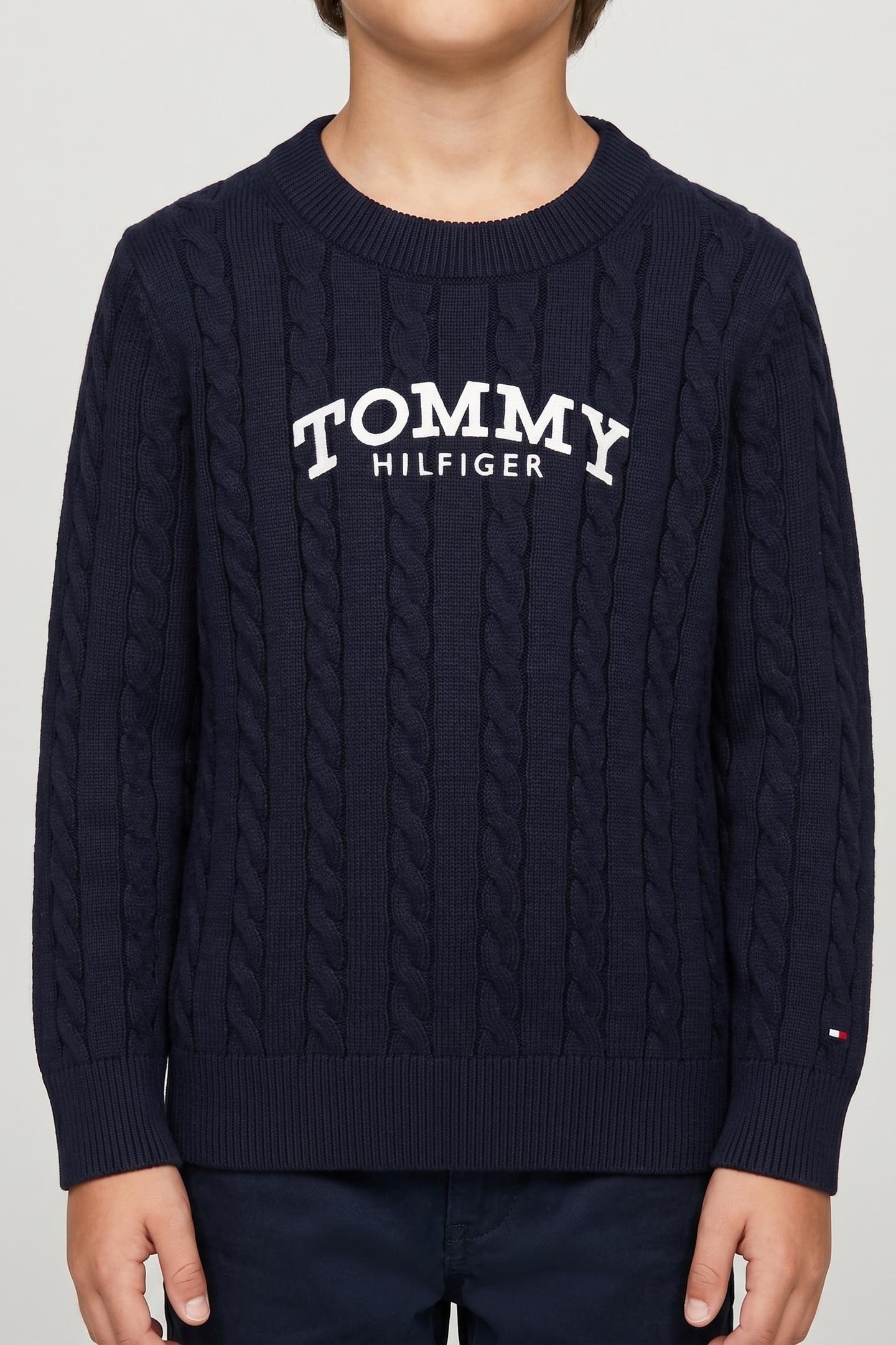 BOYS GRAPHIC CABLE CN SWE DARK NIGHT NAVY 1