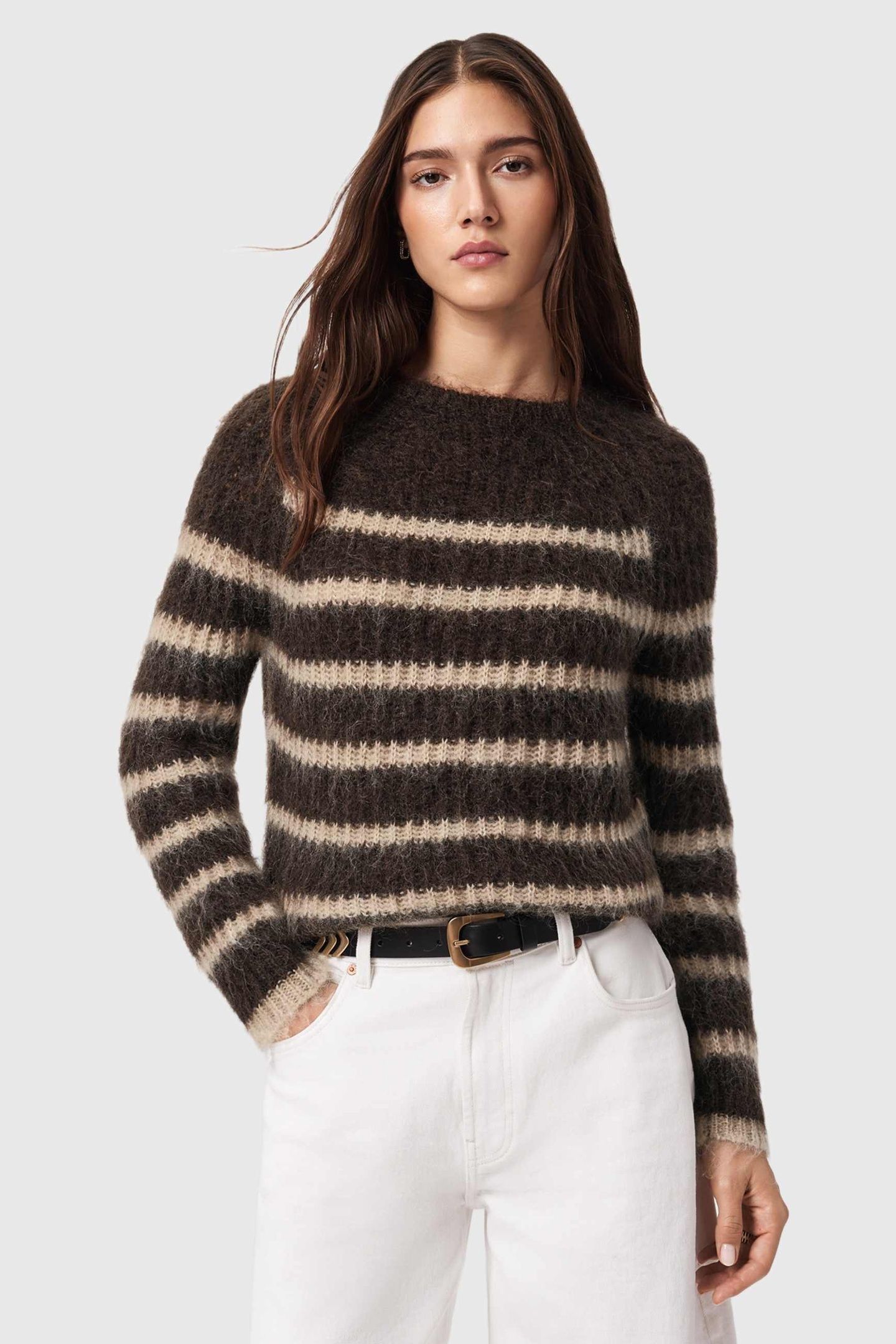RIGA JUMPER BTTLE BROWN/BARLEY 3