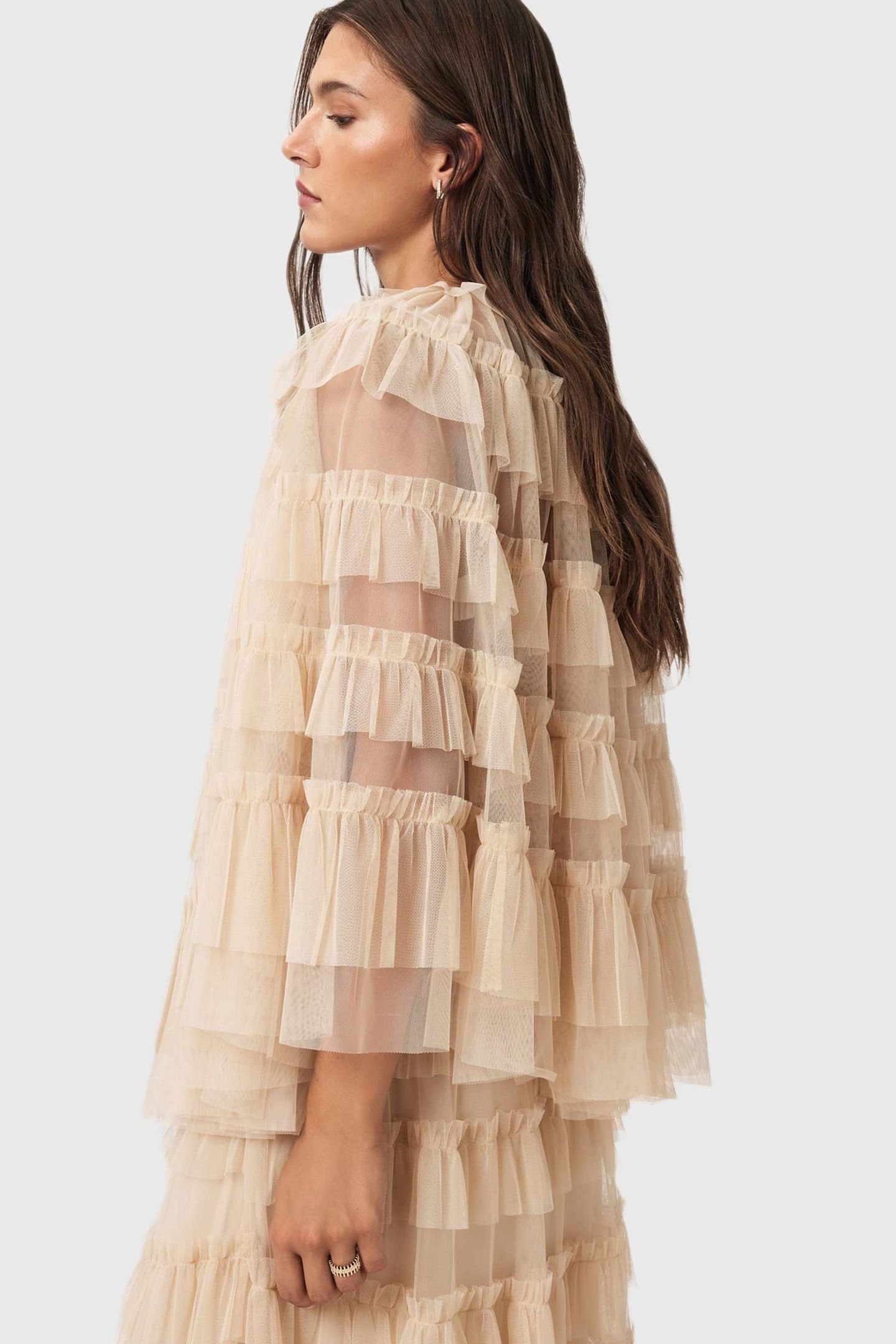 AUDE RUFFLE CAPE BLUSH PINK 7
