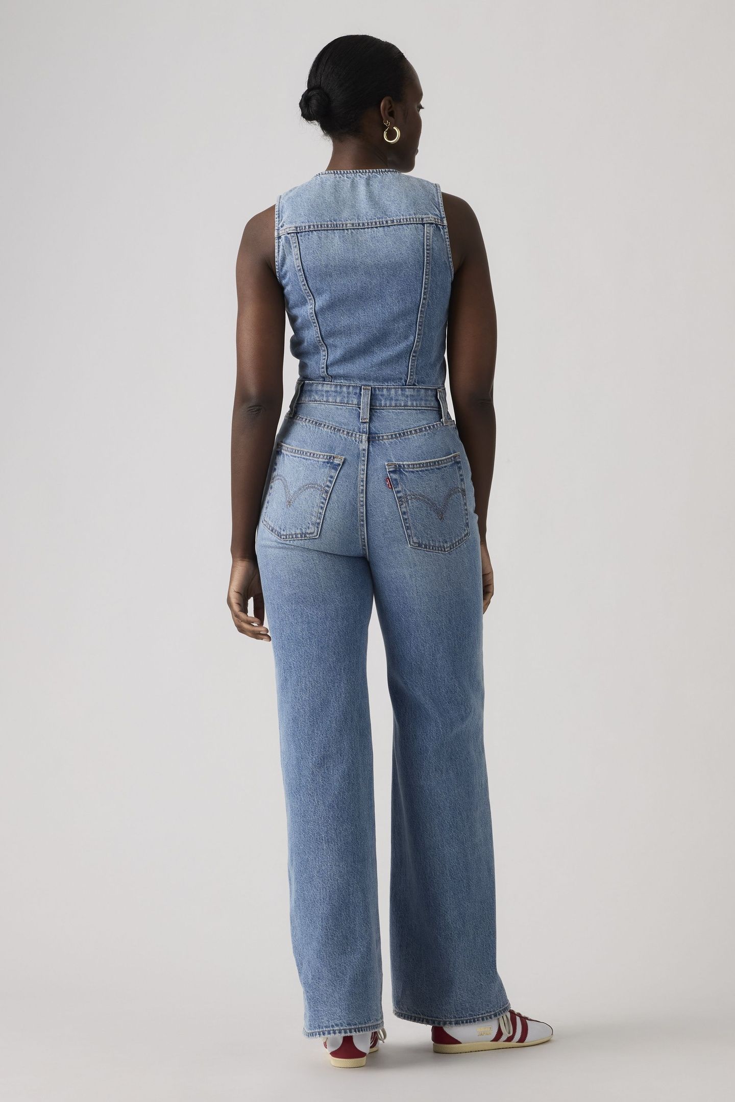 DENIM WIDE LEG LIGHTWEIGHT JUMPSUIT 4