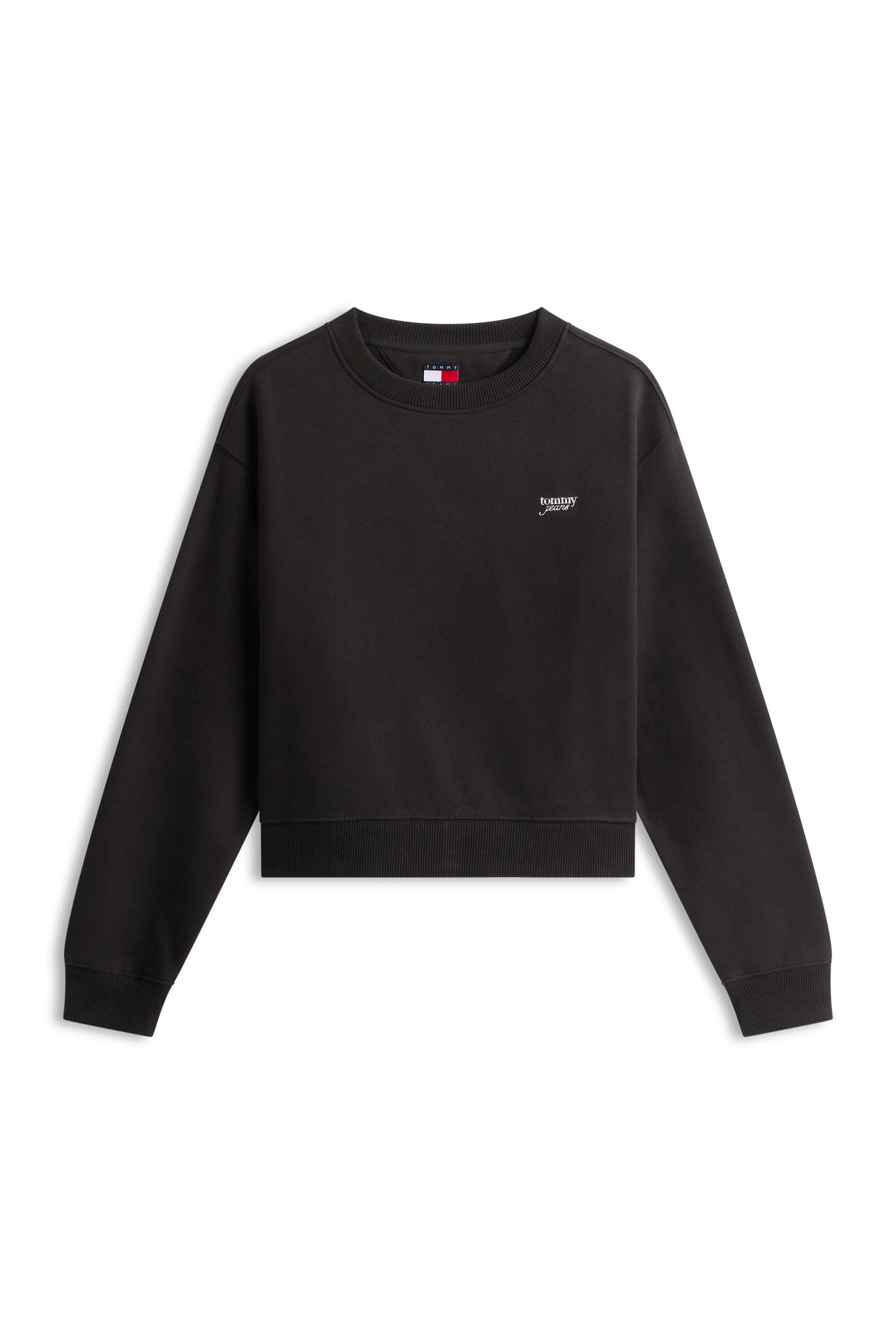 RELAXED CREW SWEATSHIRT BLACK 4