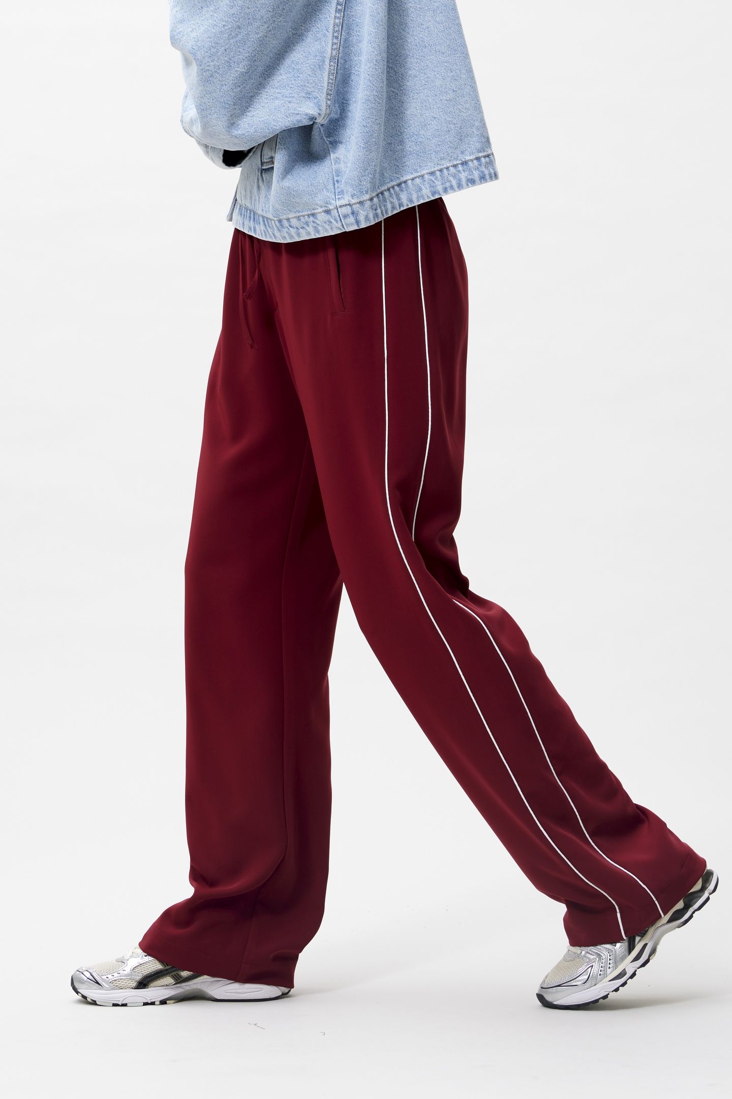 TRACKSUIT TROUSERS WITH PIPING RHUBARB 2