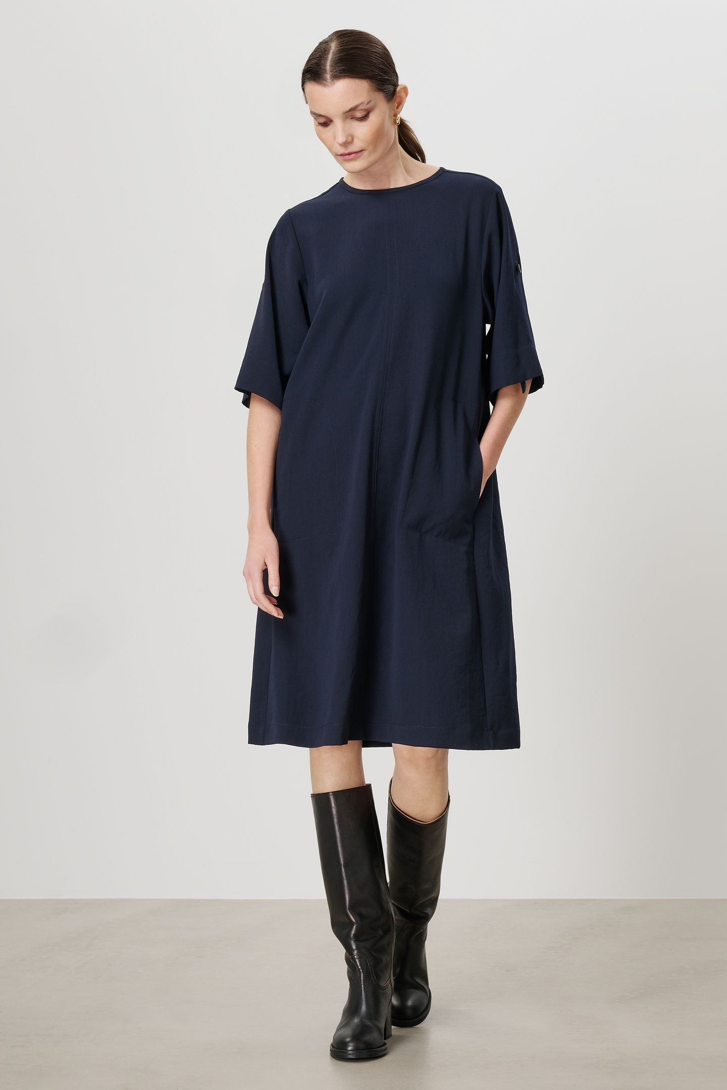 CLYDE DRESS MIDNIGHT BLUE 2