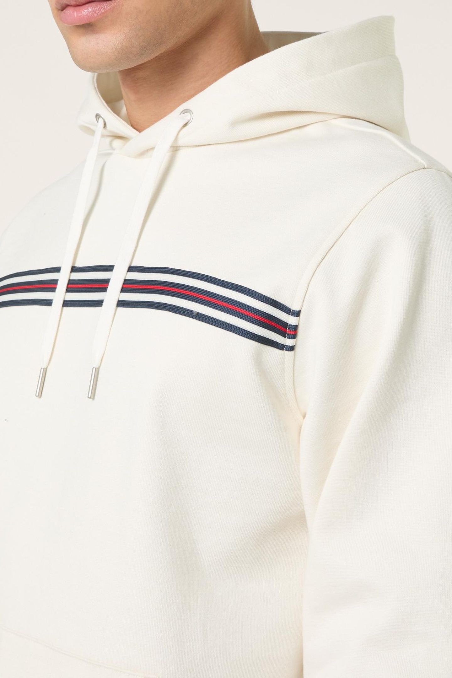 DIECIMO REGULAR HERITAGE TAPE HOODIE EGRET 4