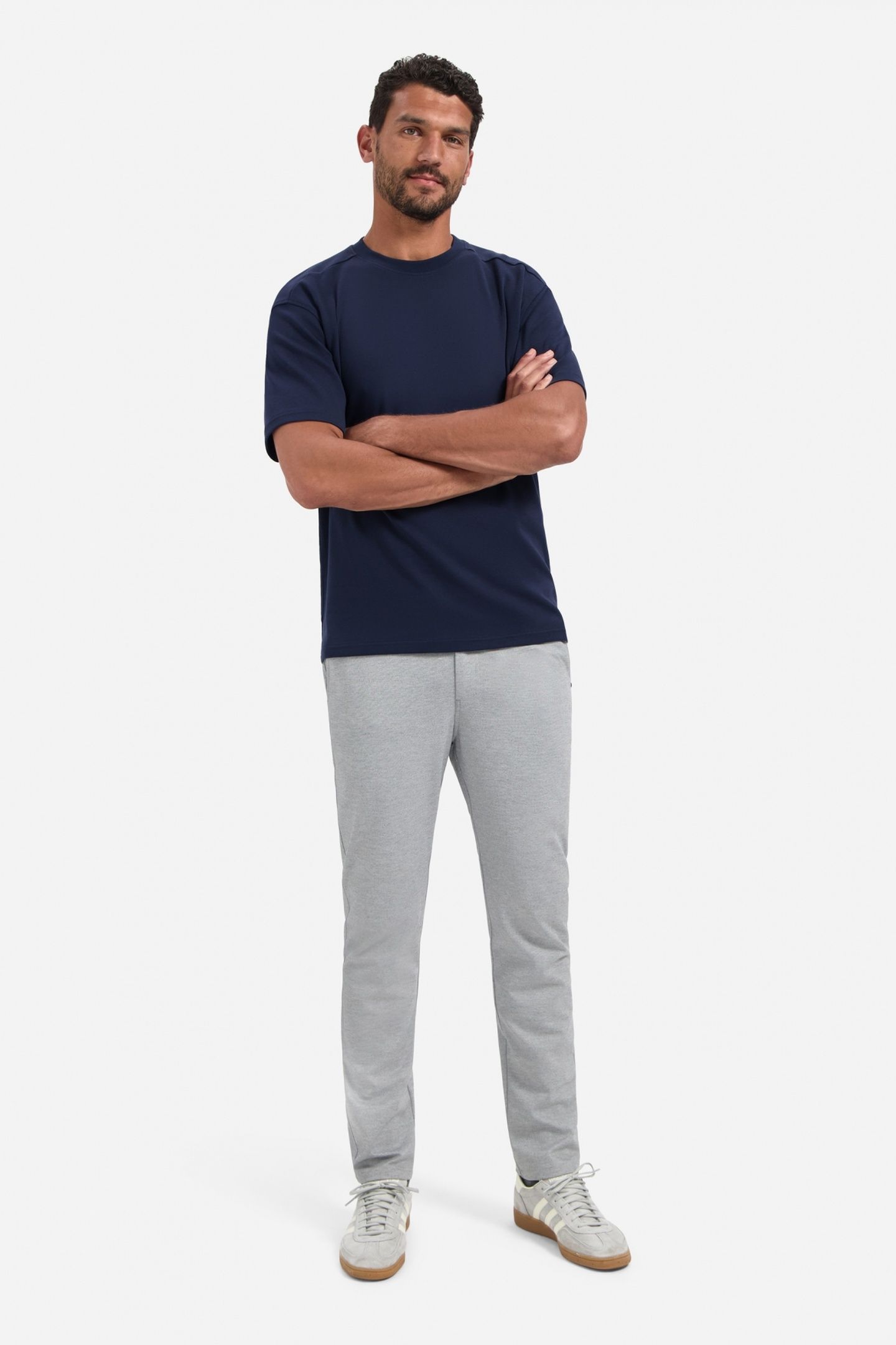 T-SHIRT CREWNECK SOLID HEAVY INTERLOCK NIGHT 1