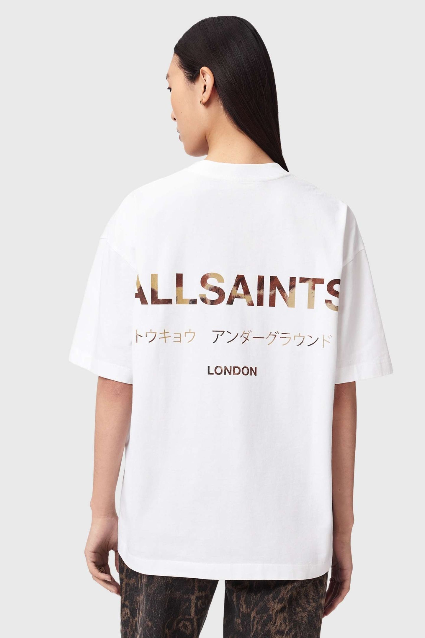 UNDERGROUND ETTA TEE WHITE/COW PRINT 5