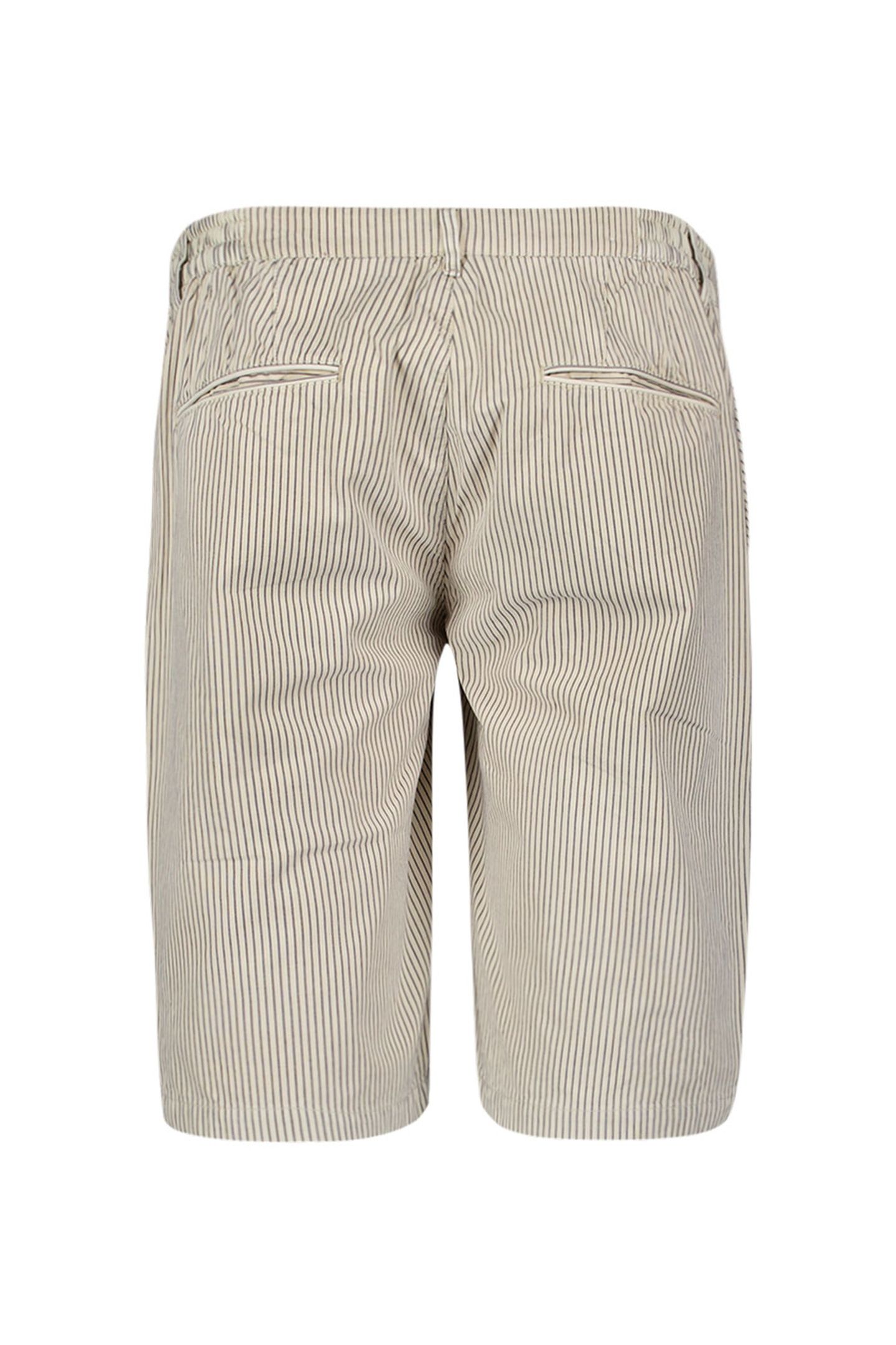 SHORT CHINO GARMENT DYED ALLOVER PRINTED STRIPES CEMENT 2