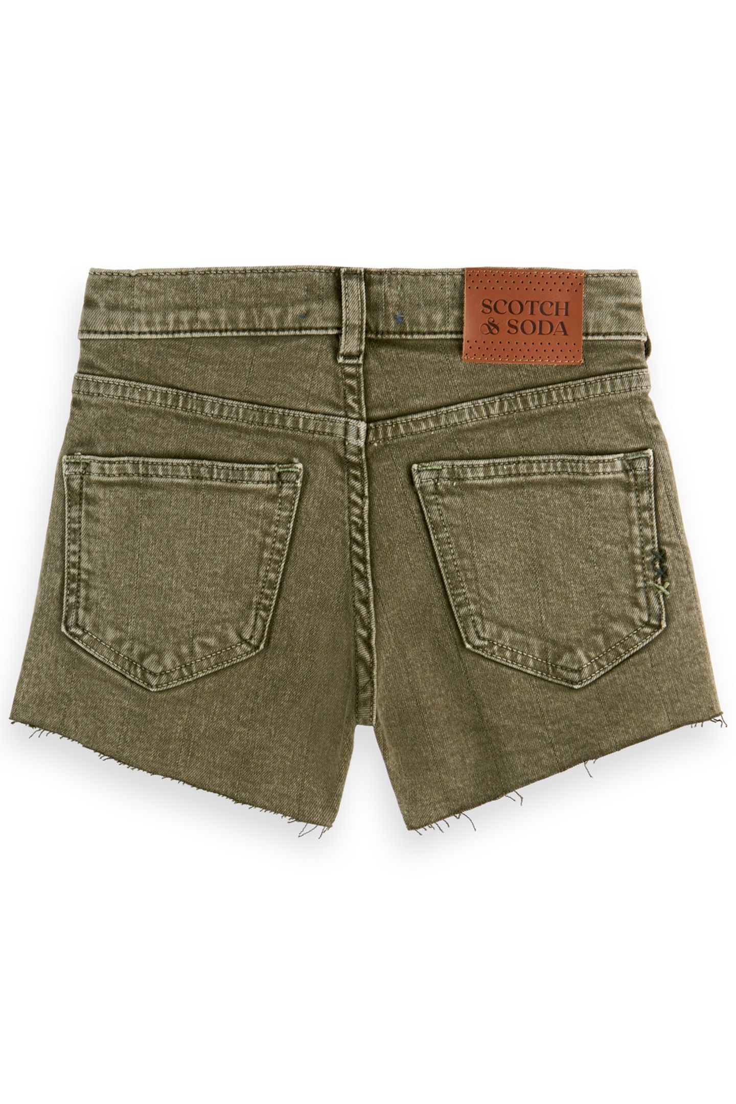 GIRL THE RAY RELAXED DENIM SHORT GARMENT DYED WASHED MILITAR 2