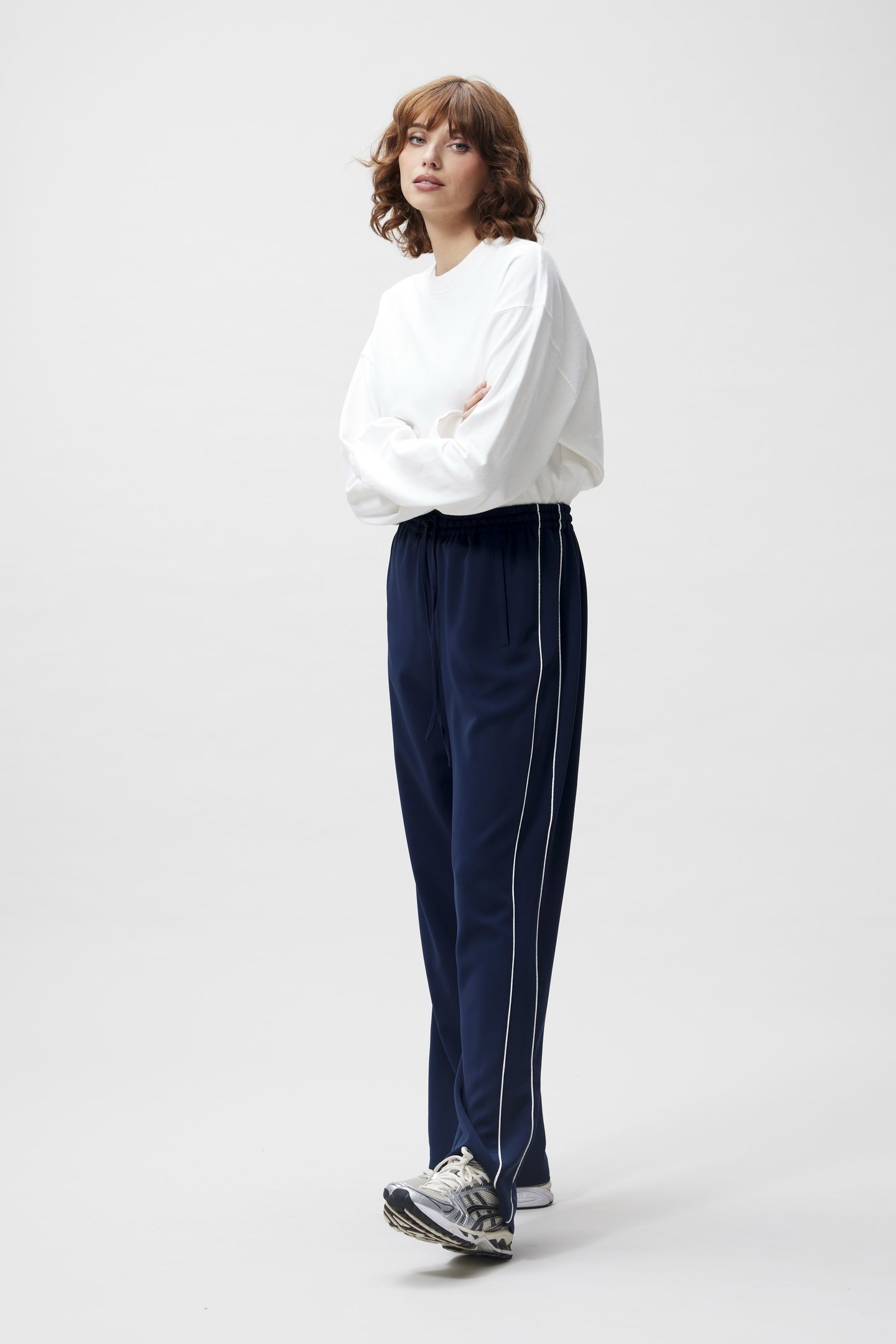 TRACKSUIT TROUSERS WITH PIPING NAVY BLAZER 2