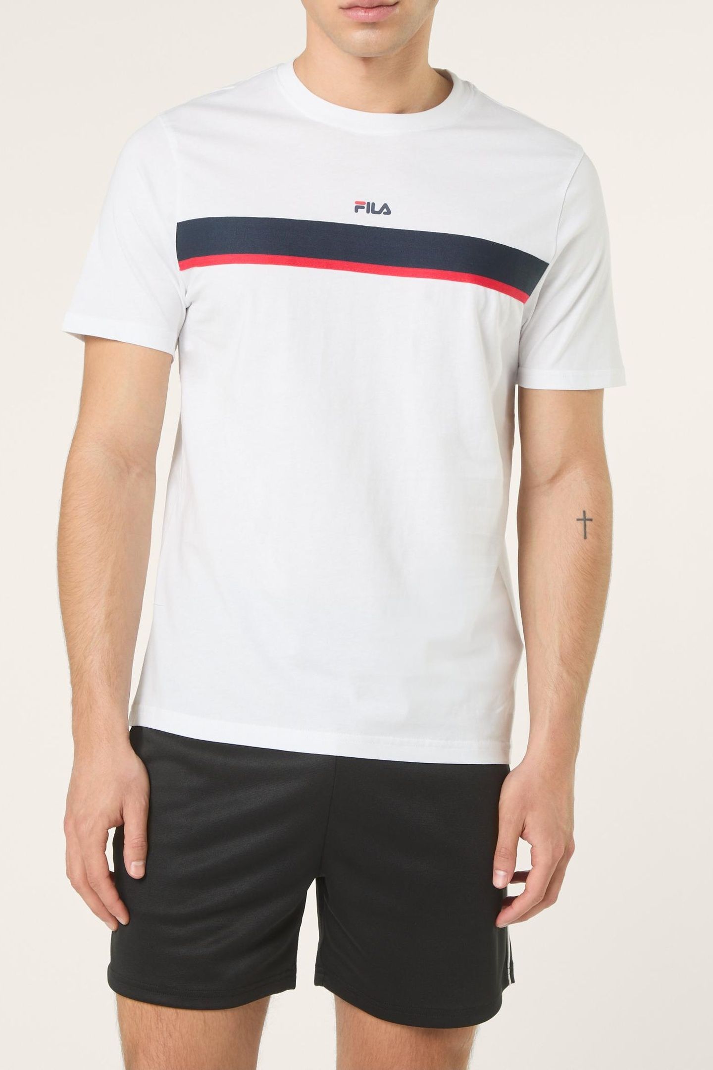SAGANO REGULAR TAPED T-SHIRT BRIGHT WHITE 1