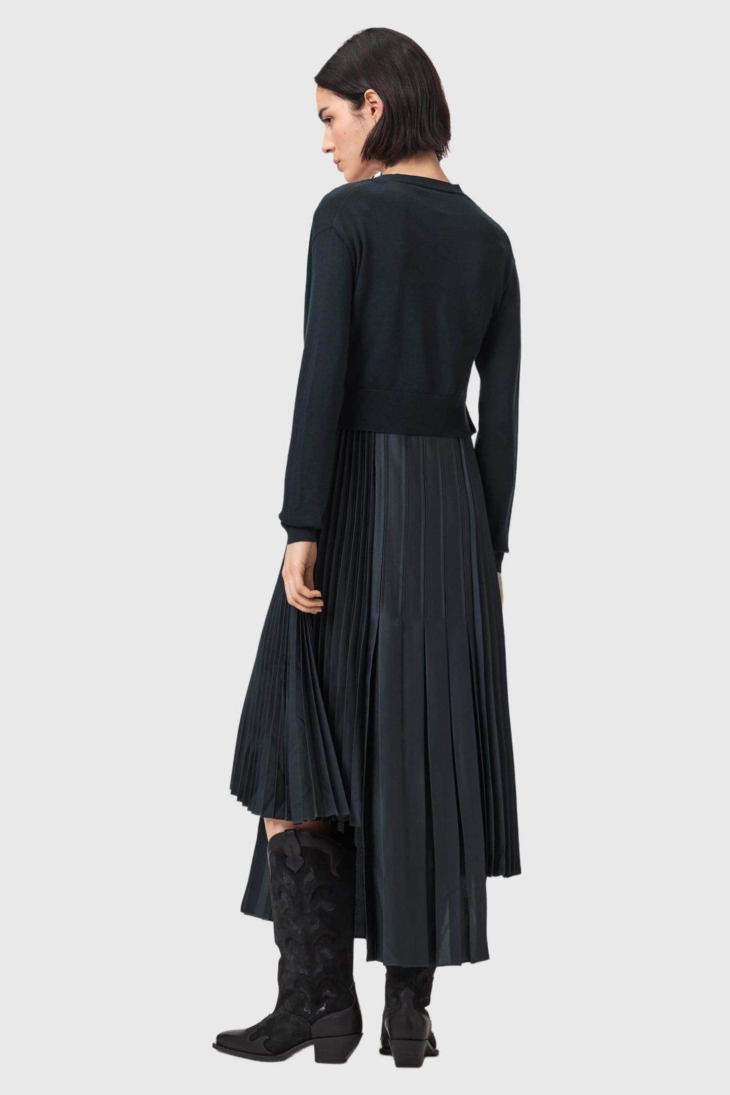 LUCILLE DRESS CARBON BLUE 6