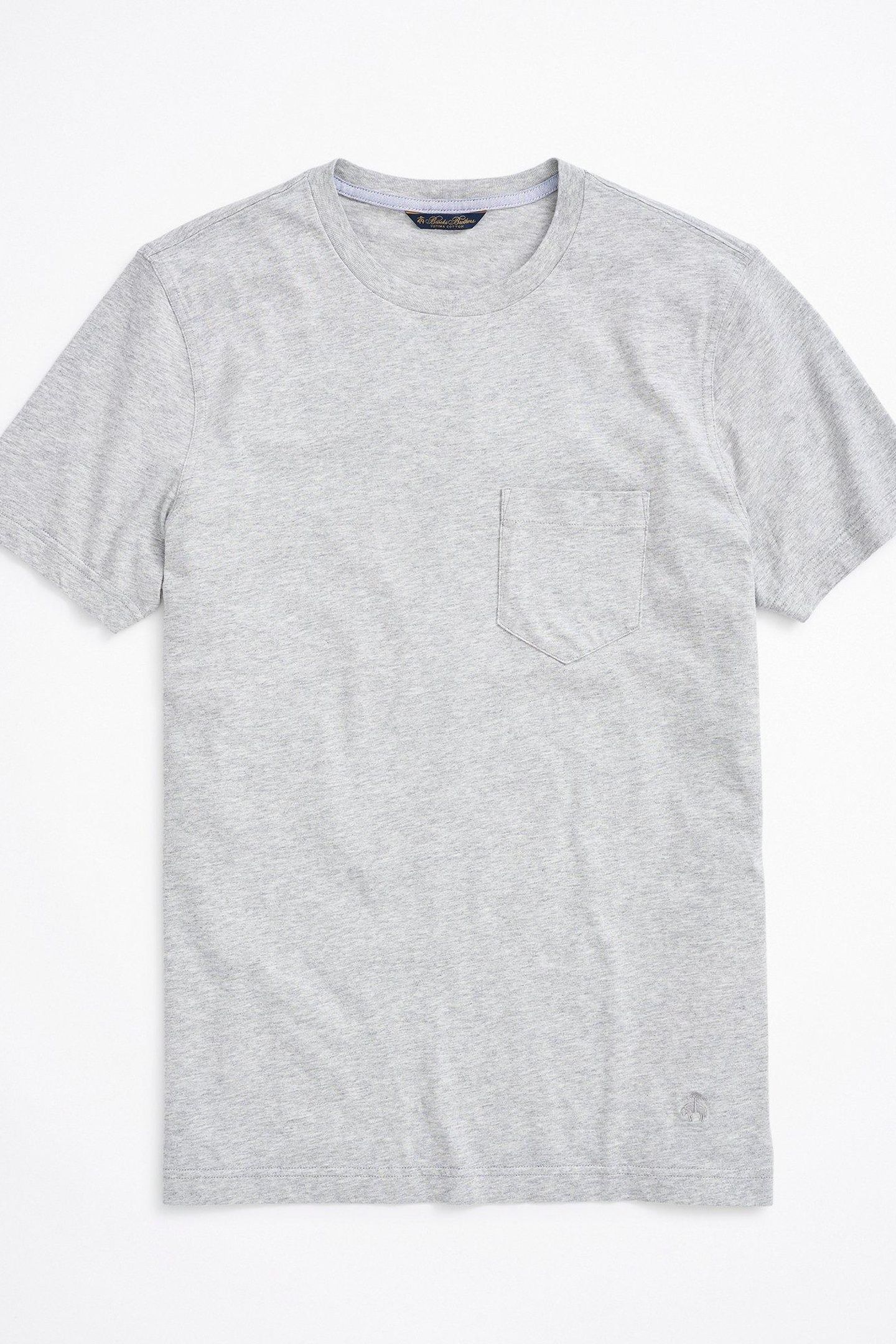 SUPIMA CREWNECK COTTON T-SHIRT GREY 3