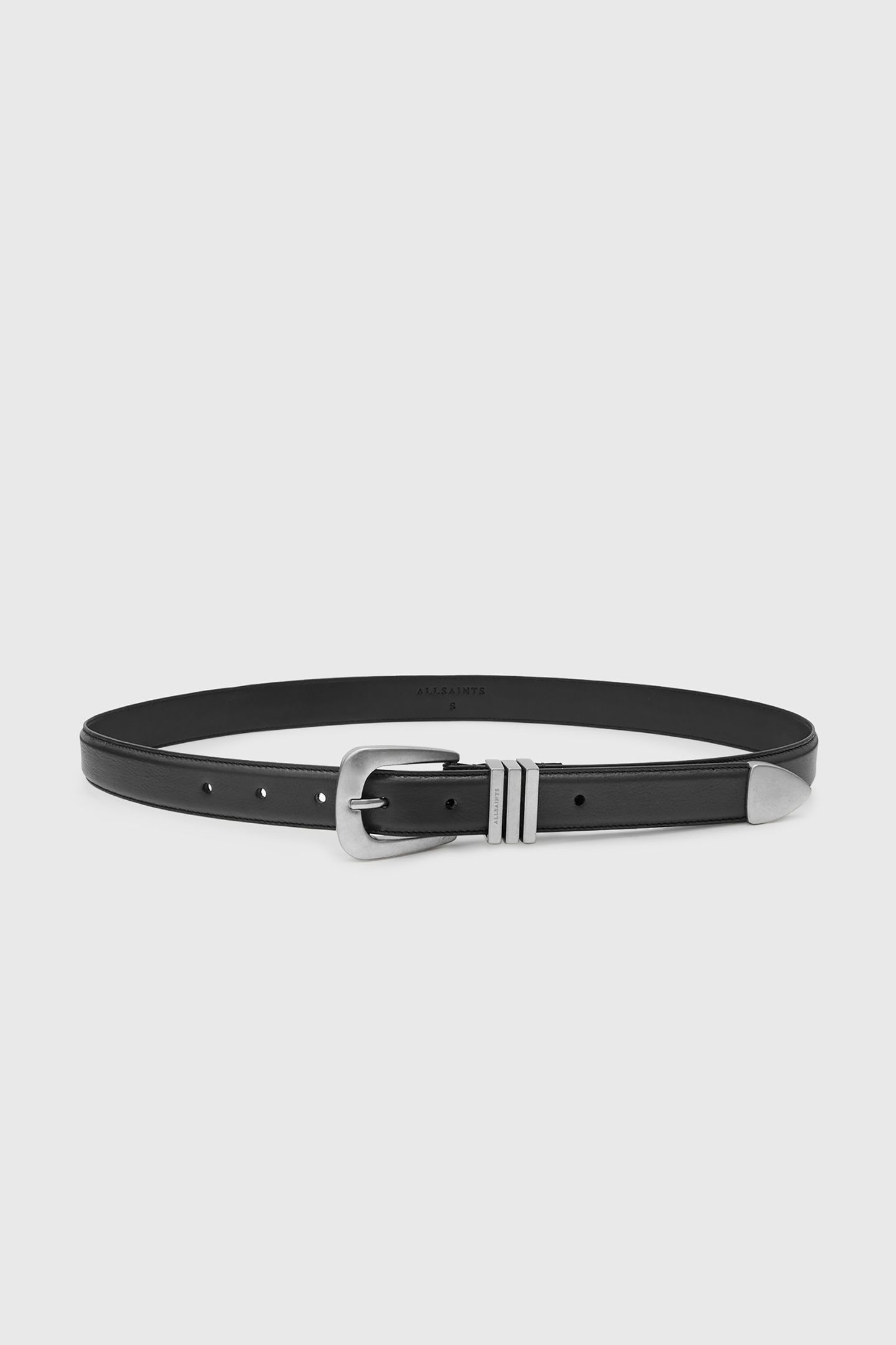 MELODIE SK BELT BLACK/ANTQ NICKEL 2