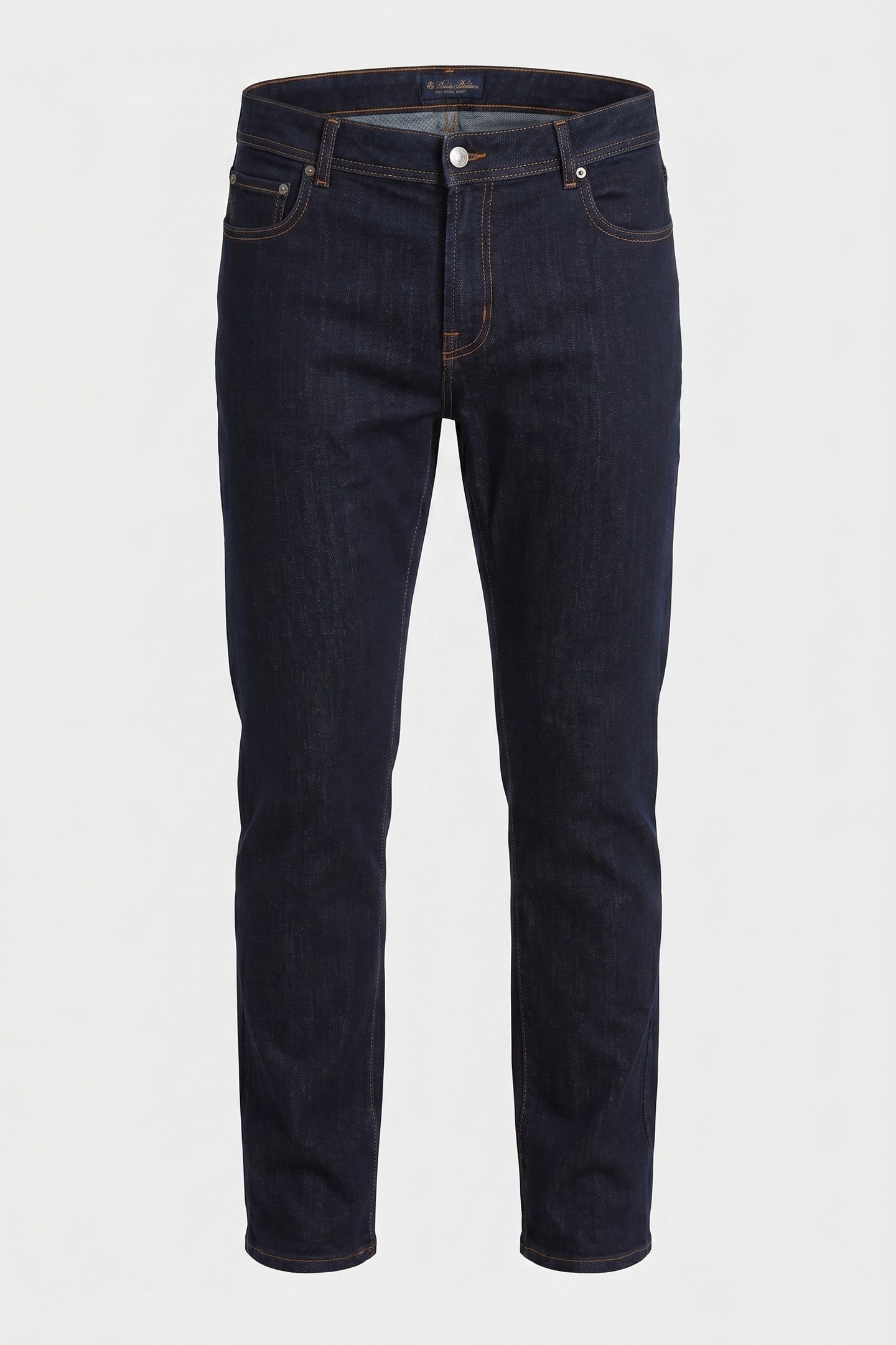 STRETCH COTTON DENIM JEANS BLUE 5