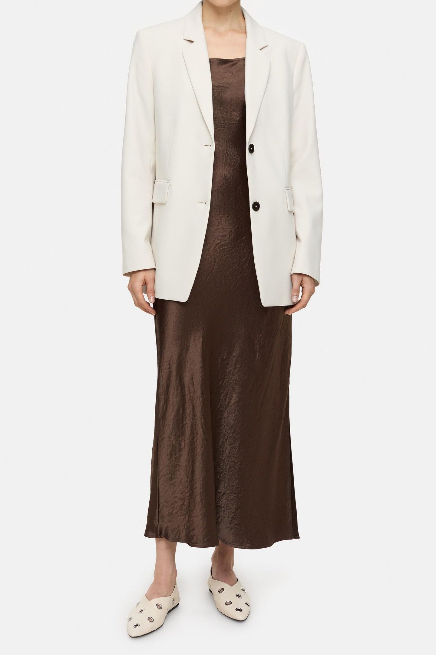 STRAP DRESS CACAO BROWN 1