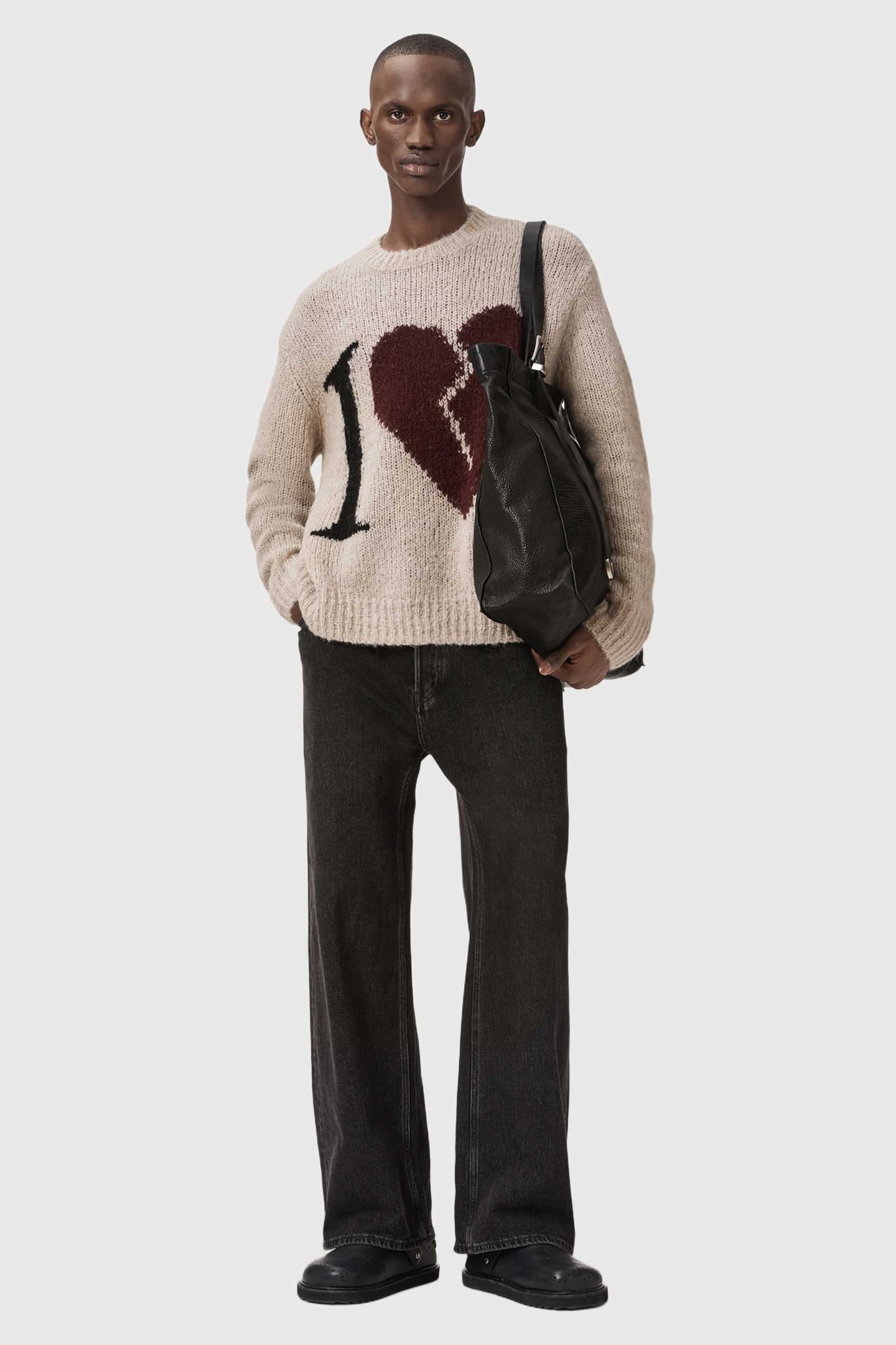 LOVER KNIT CREW PEBBLE BROWN 3