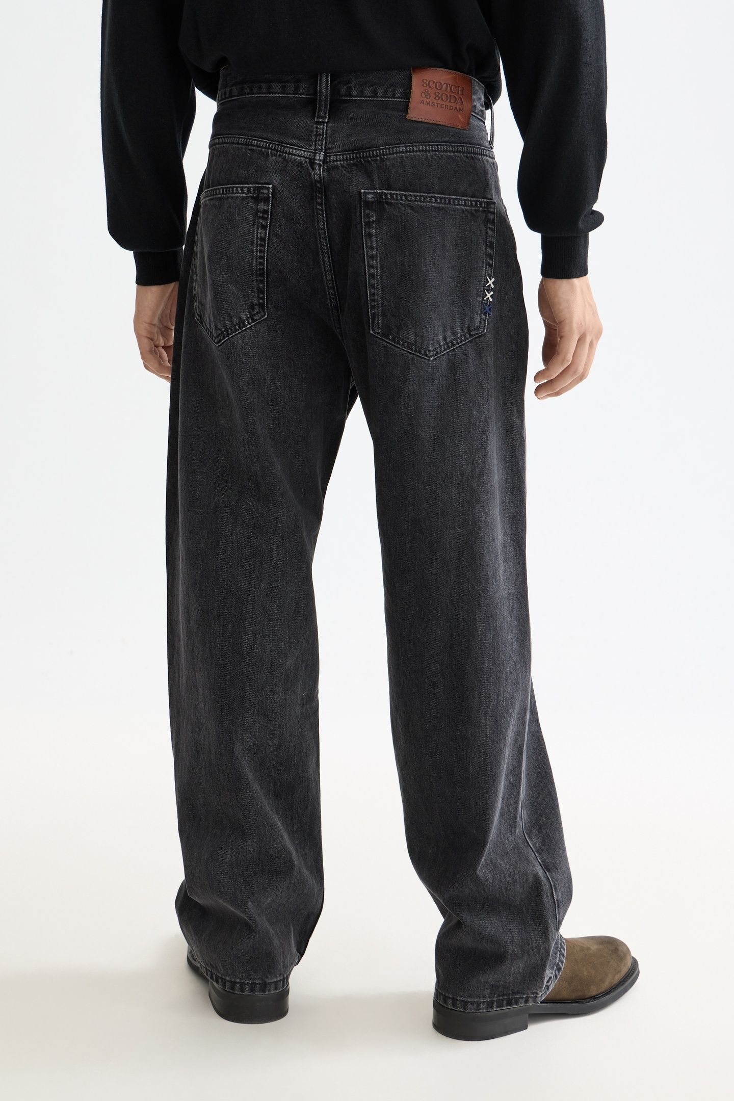 CORE THE PITCH LOOSE FIT JEANS — BLACK BUZZ BLACK BUZZ 6