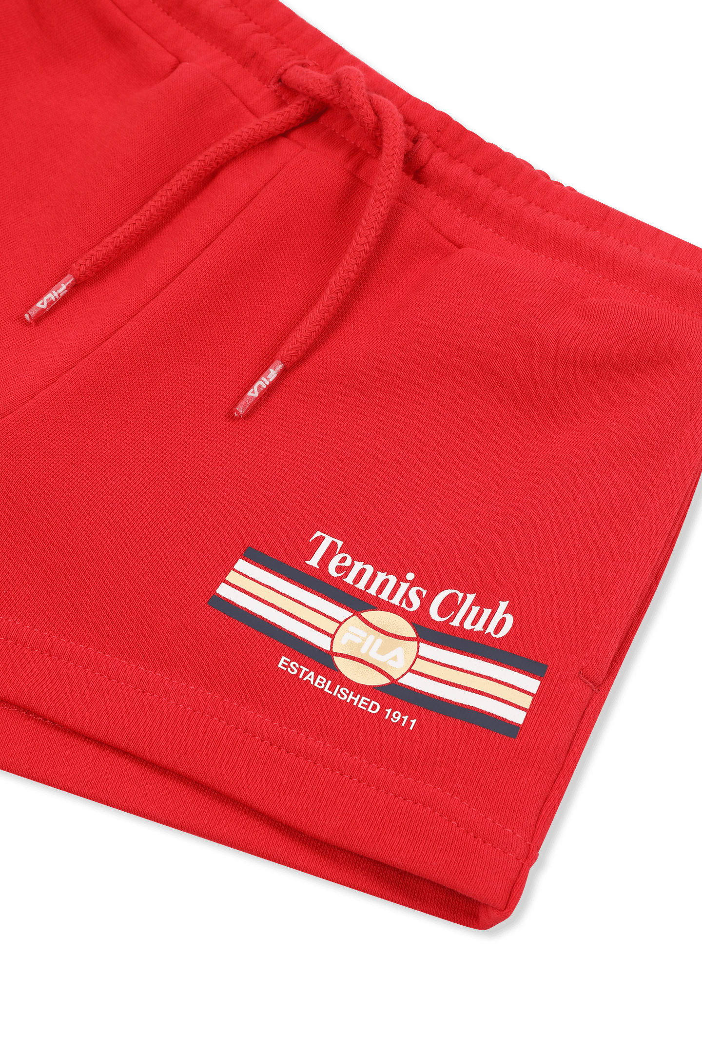 COLTANO REGULAR GRAPHIC SWEAT SHORTS TRUE RED 3