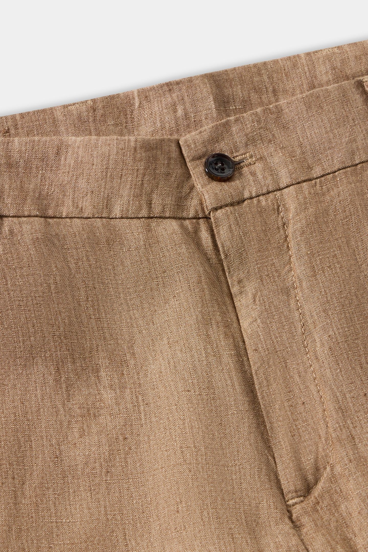 LINEN TROUSERS LIGHT BROWN 6
