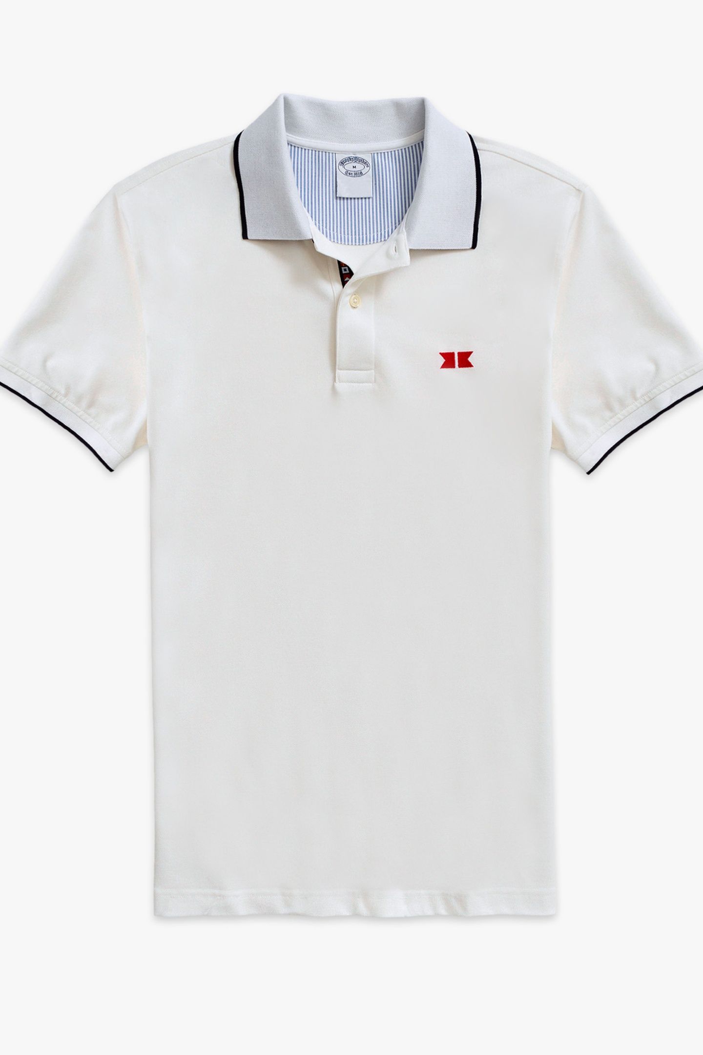 SUPIMA COTTON SLIM-FIT GOLDEN FLEECE TIPPED POLO SHIRT WHITE 4