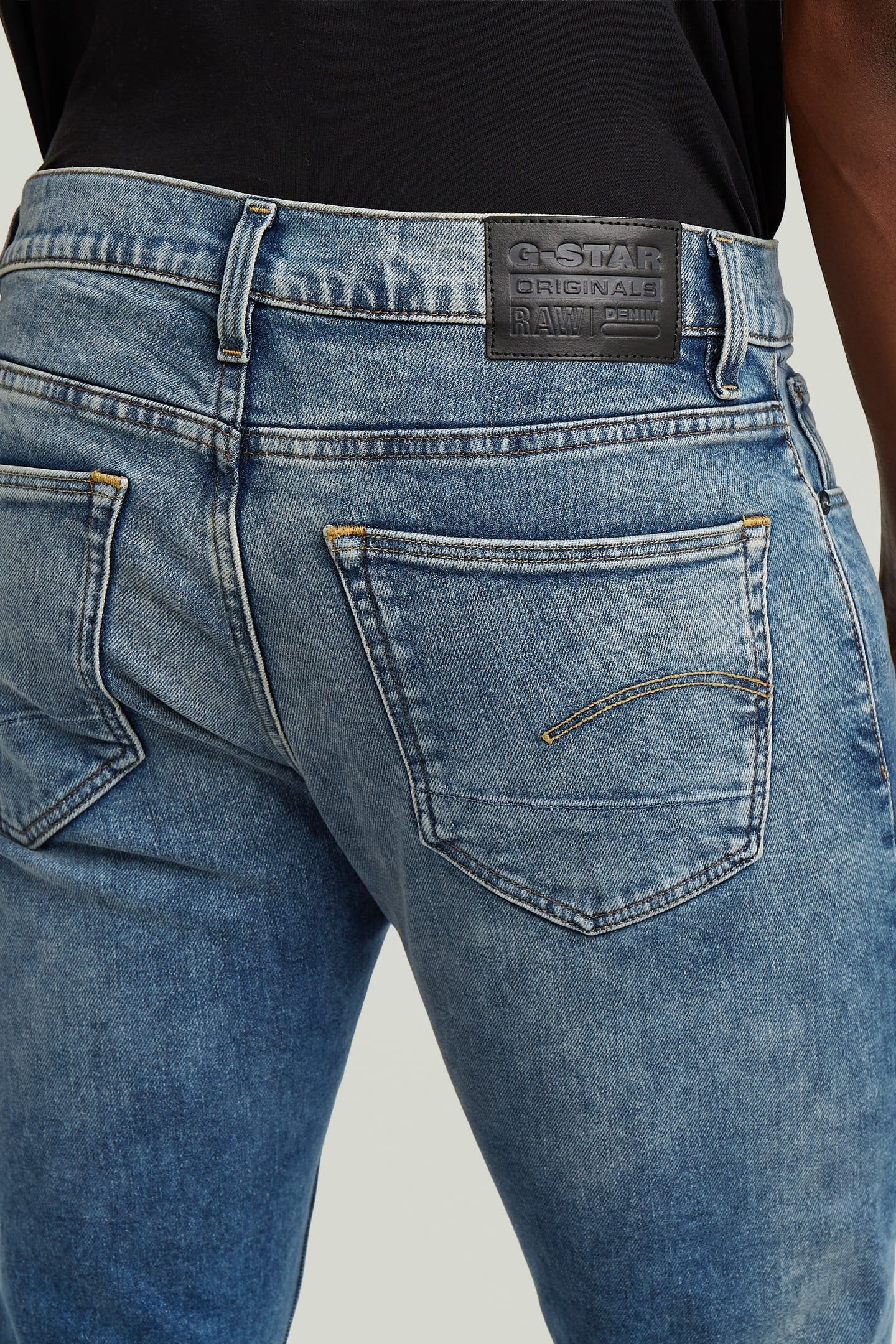 3301 SLIM JEANS MEDIUM BLUE 5
