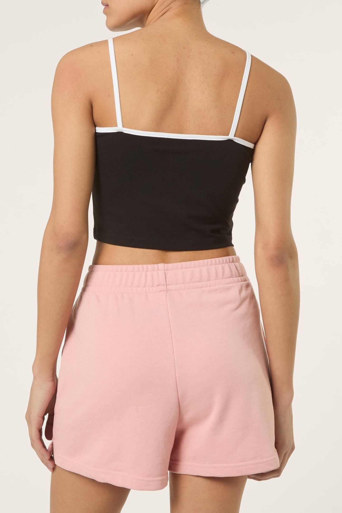 RENELLA CROPPED SPAGETTI STRAP TOP BLACK 3