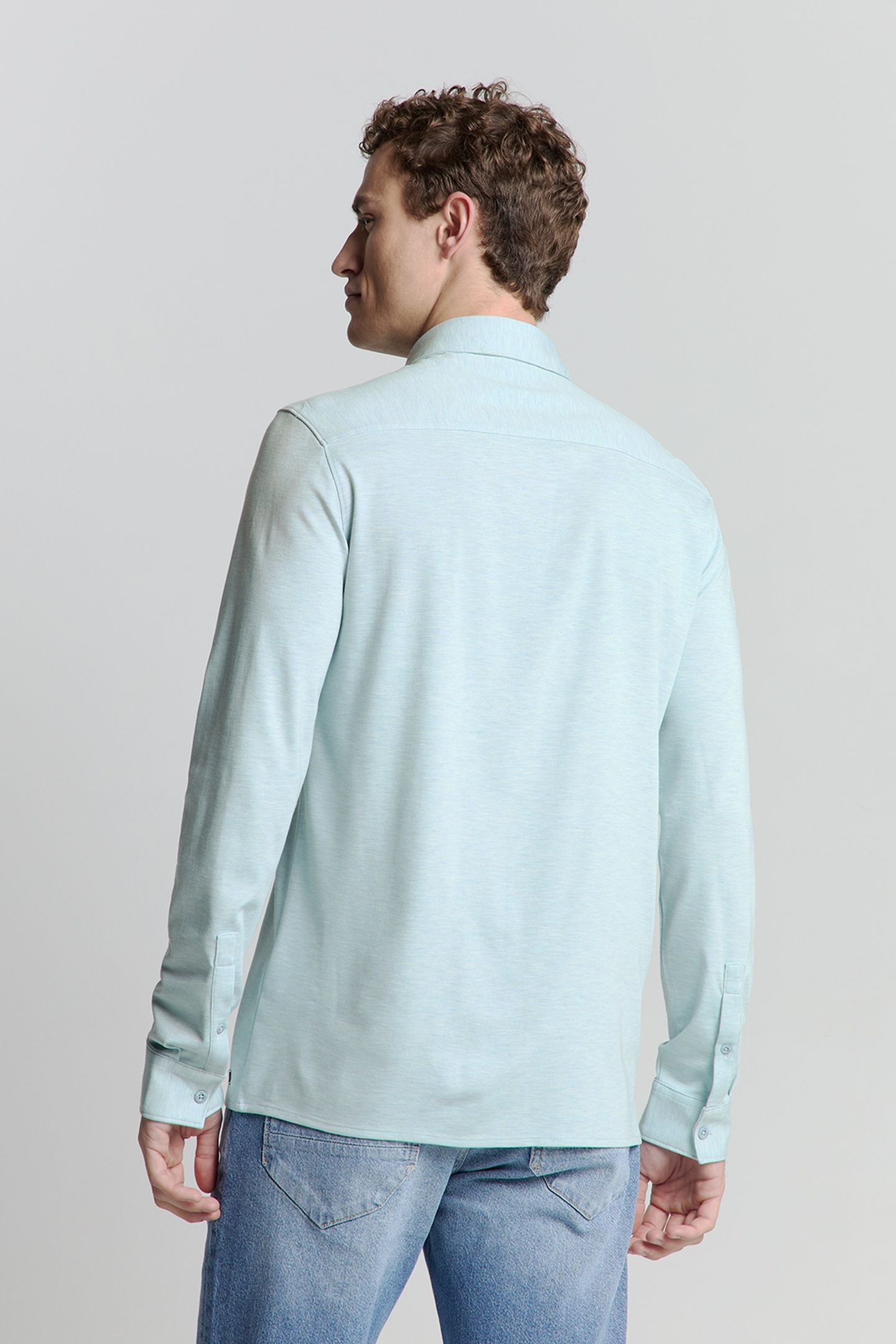 SHIRT JERSEY MELANGE STRETCH ICE 3