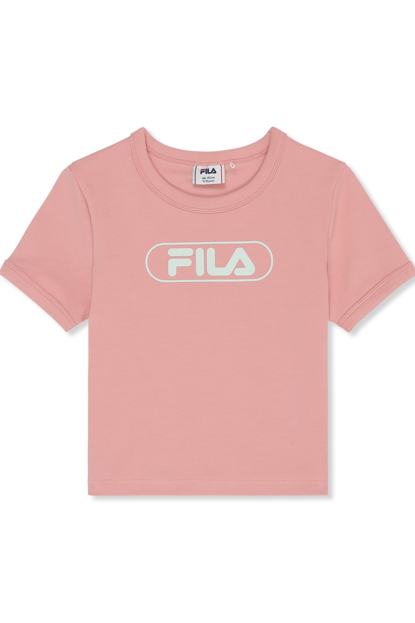 CERANOVA SLIM CROPPED LOGO T-SHIRT MELLOW ROSE 1