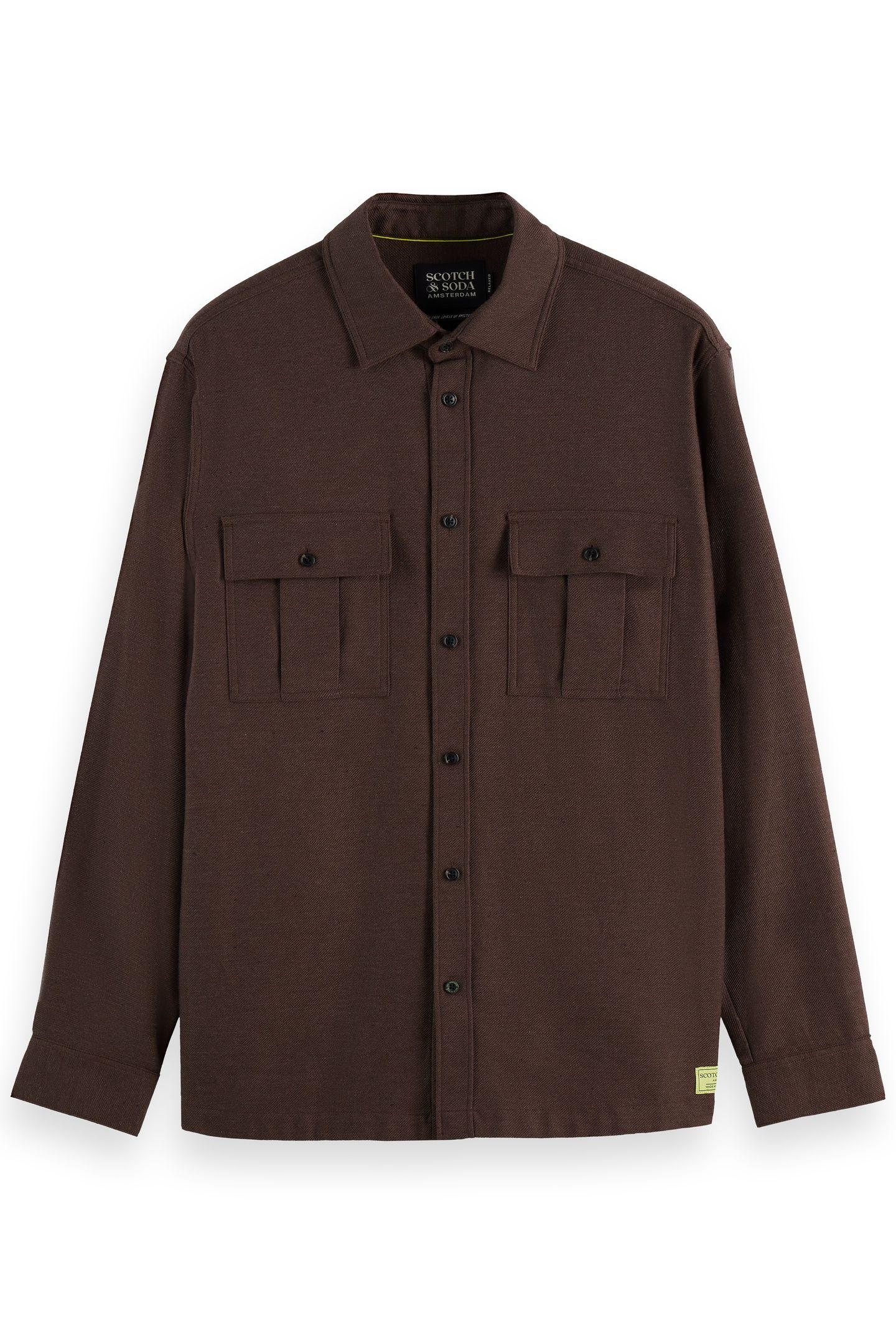 MELANGE RELAXED-FIT SHIRT DEMITASSE MELANGE 4