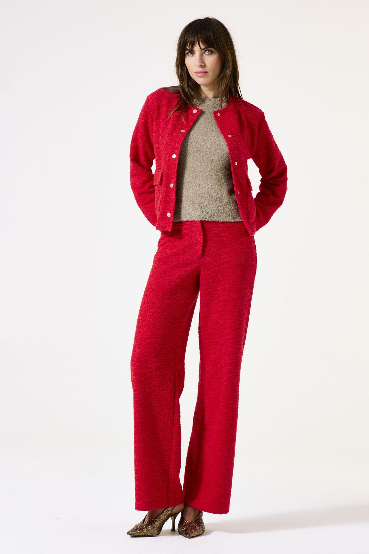 LADIES PANTS TRUE RED 2