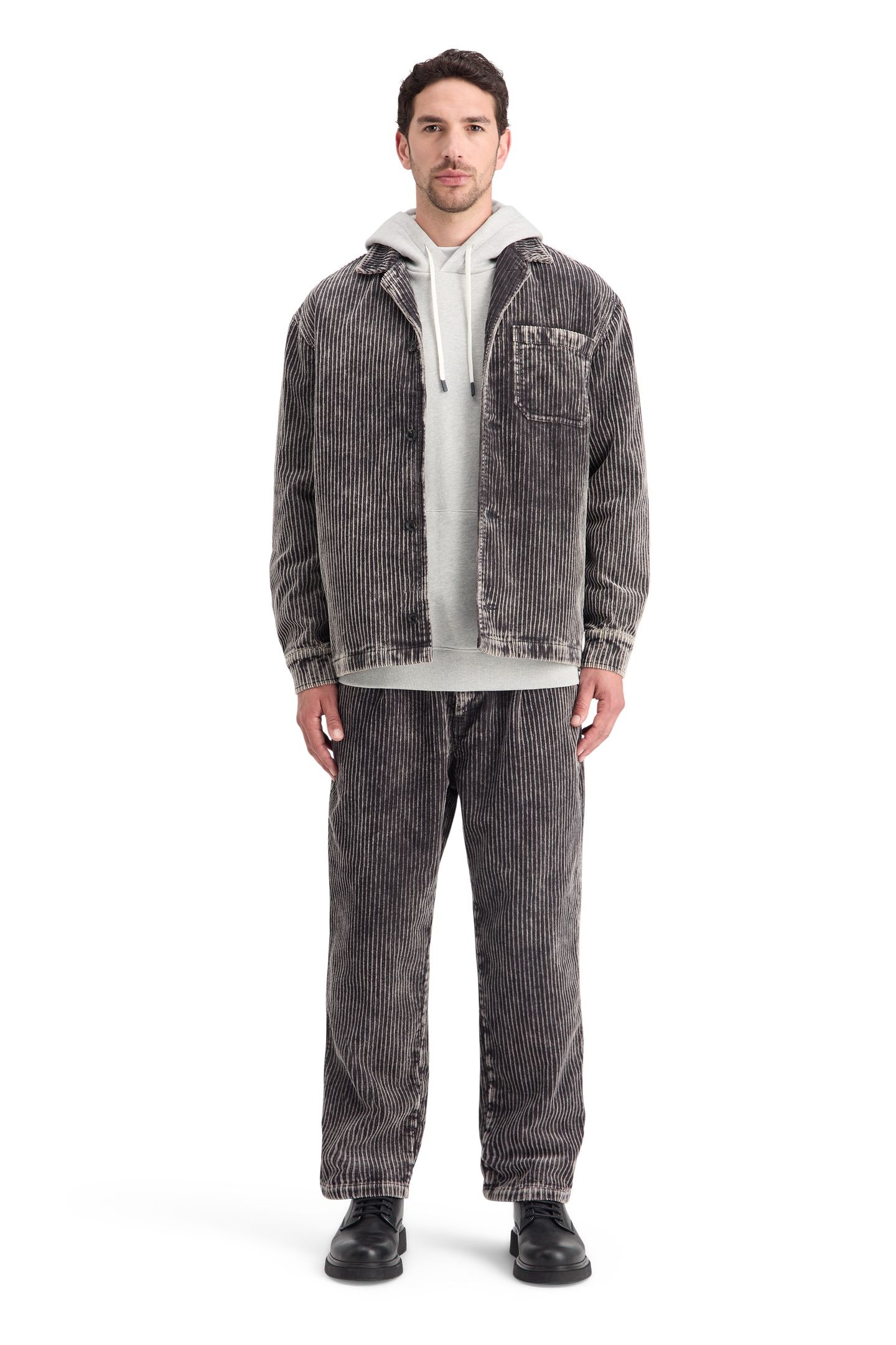 CORE - LOGO HOODIE GREY MELANGE 3