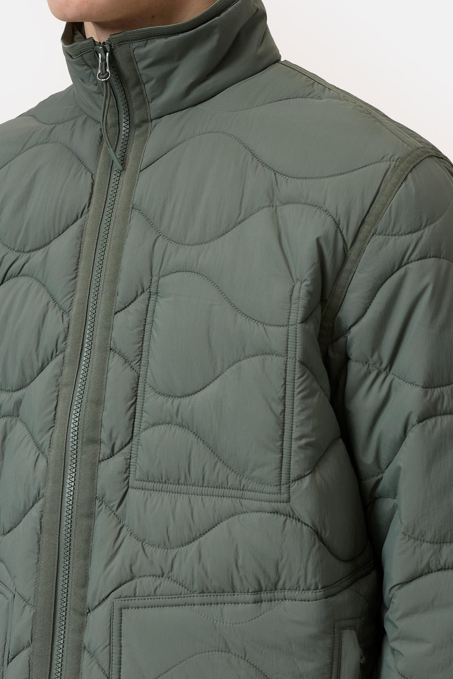 QUILTED JACKET OLIVE GREEN 7
