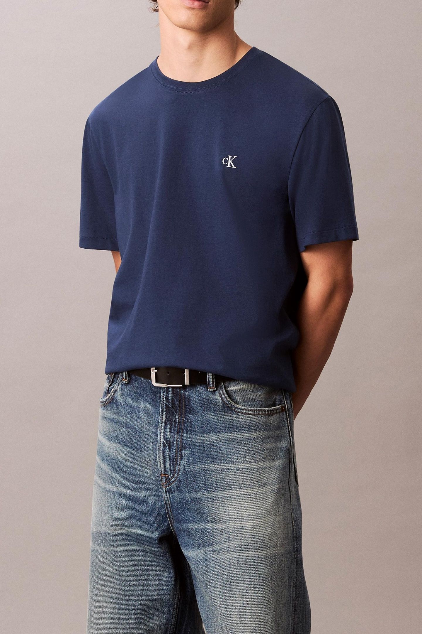 SS EASY MONOGRAM TEE BLUE JEAN 2